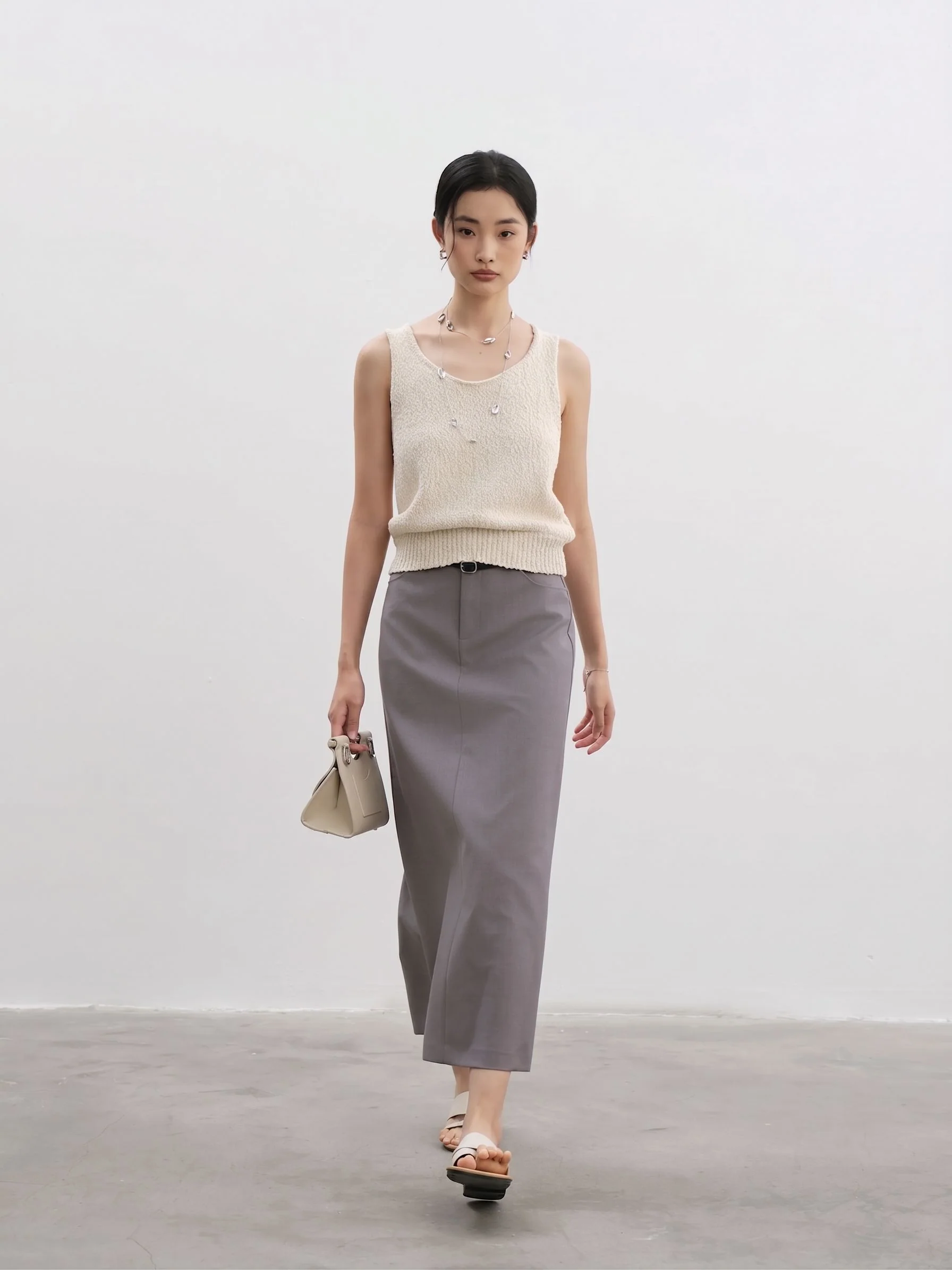 High-Waist Slit Skirt - Image 5