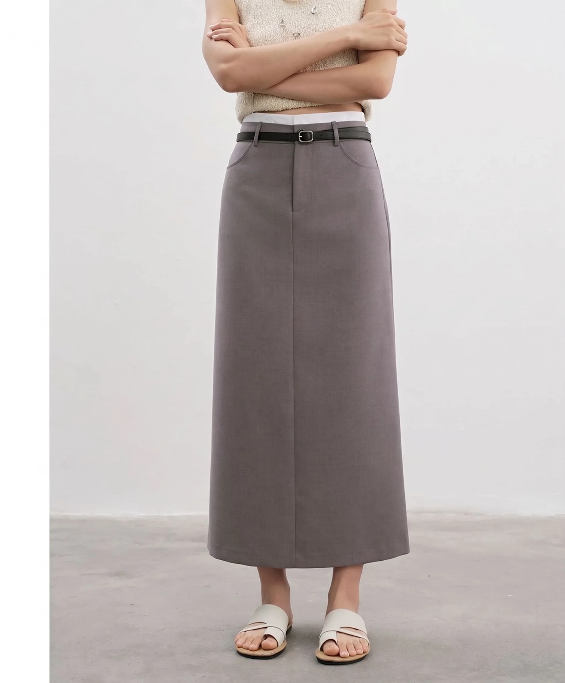 High-Waist Slit Skirt - Image 6