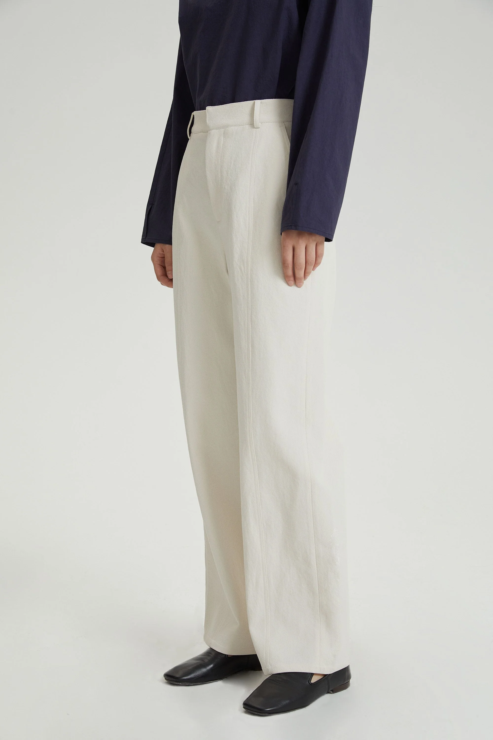 High-Waist Straight Trousers - Image 2