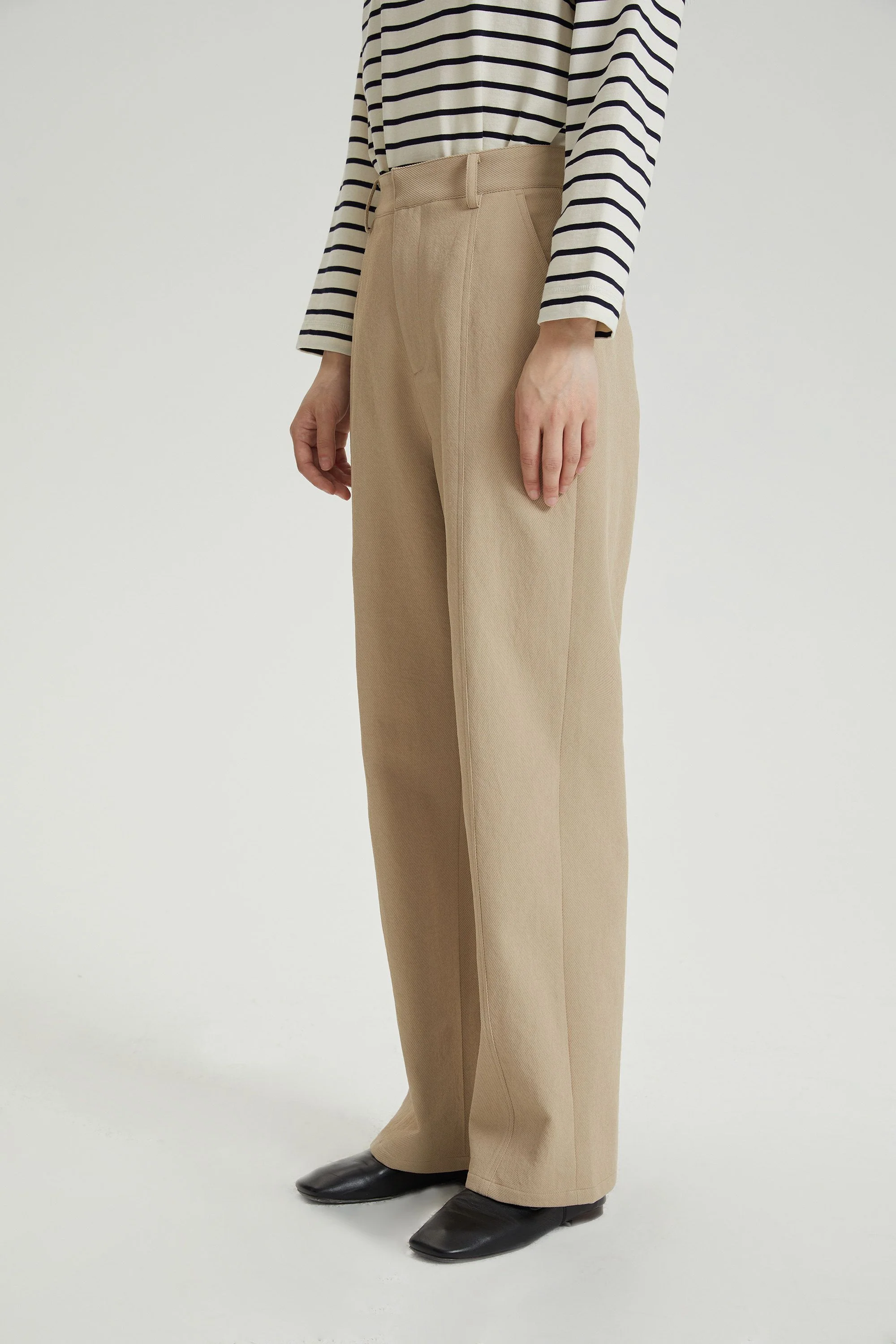 High-Waist Straight Trousers - Image 3