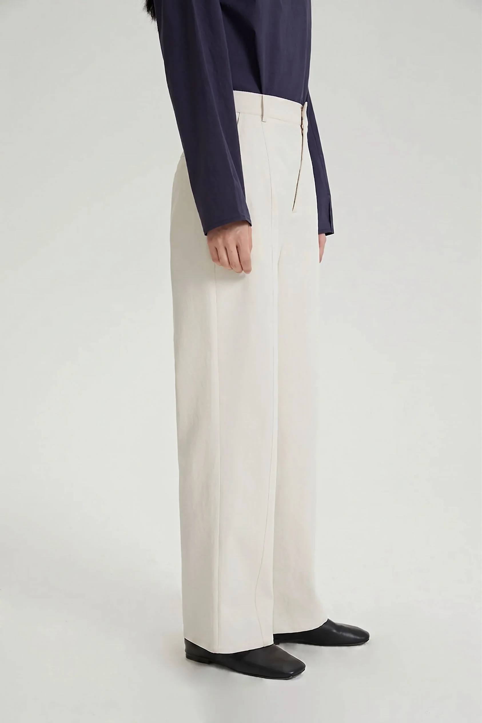 High-Waist Straight Trousers - Image 5