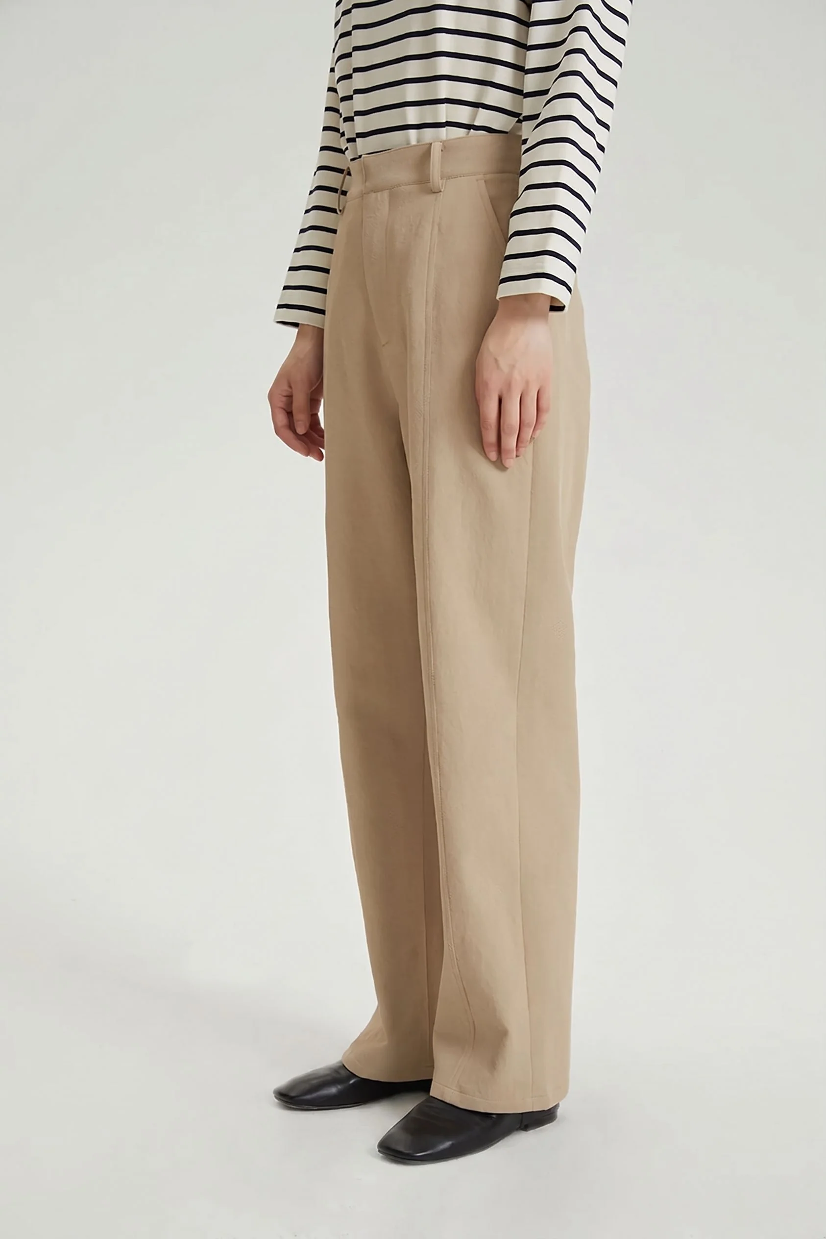 High-Waist Straight Trousers - Image 6