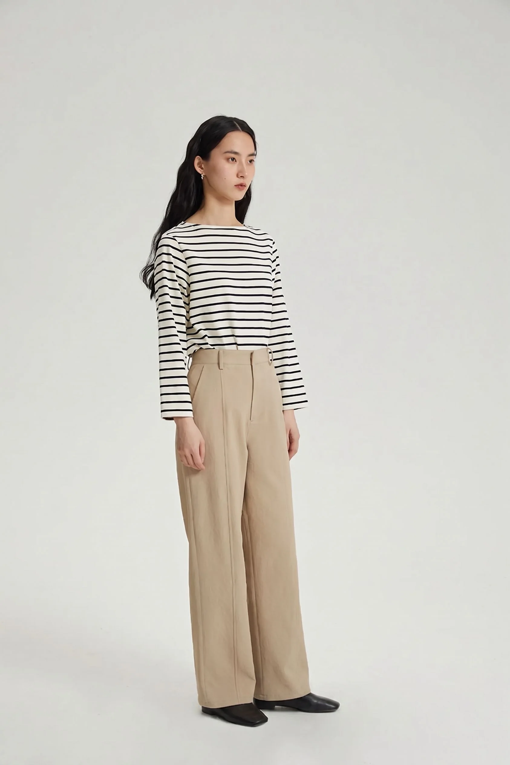 High-Waist Straight Trousers - Image 7