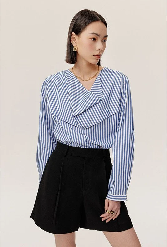 High-Waist Tailored Shorts - Image 2