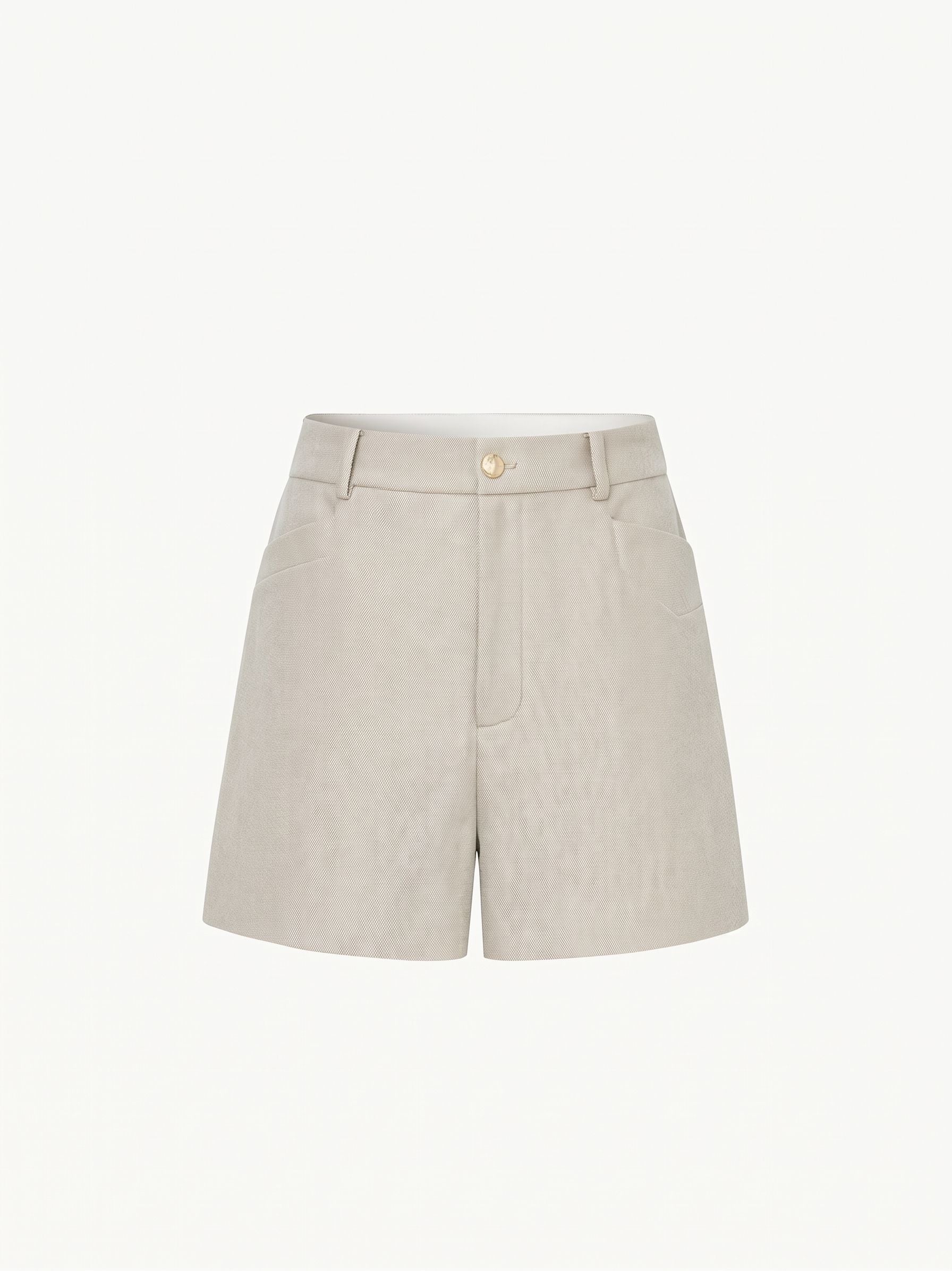 High-Waist Twill Shorts - Image 5