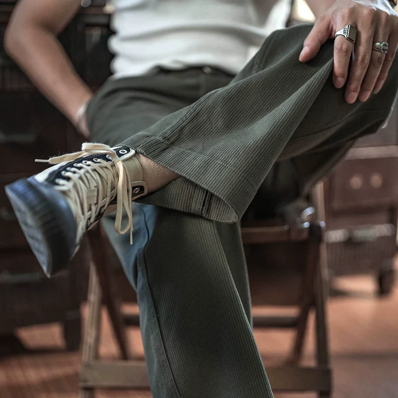 High-Waist Wide-Leg Corduroy Pants - Image 2