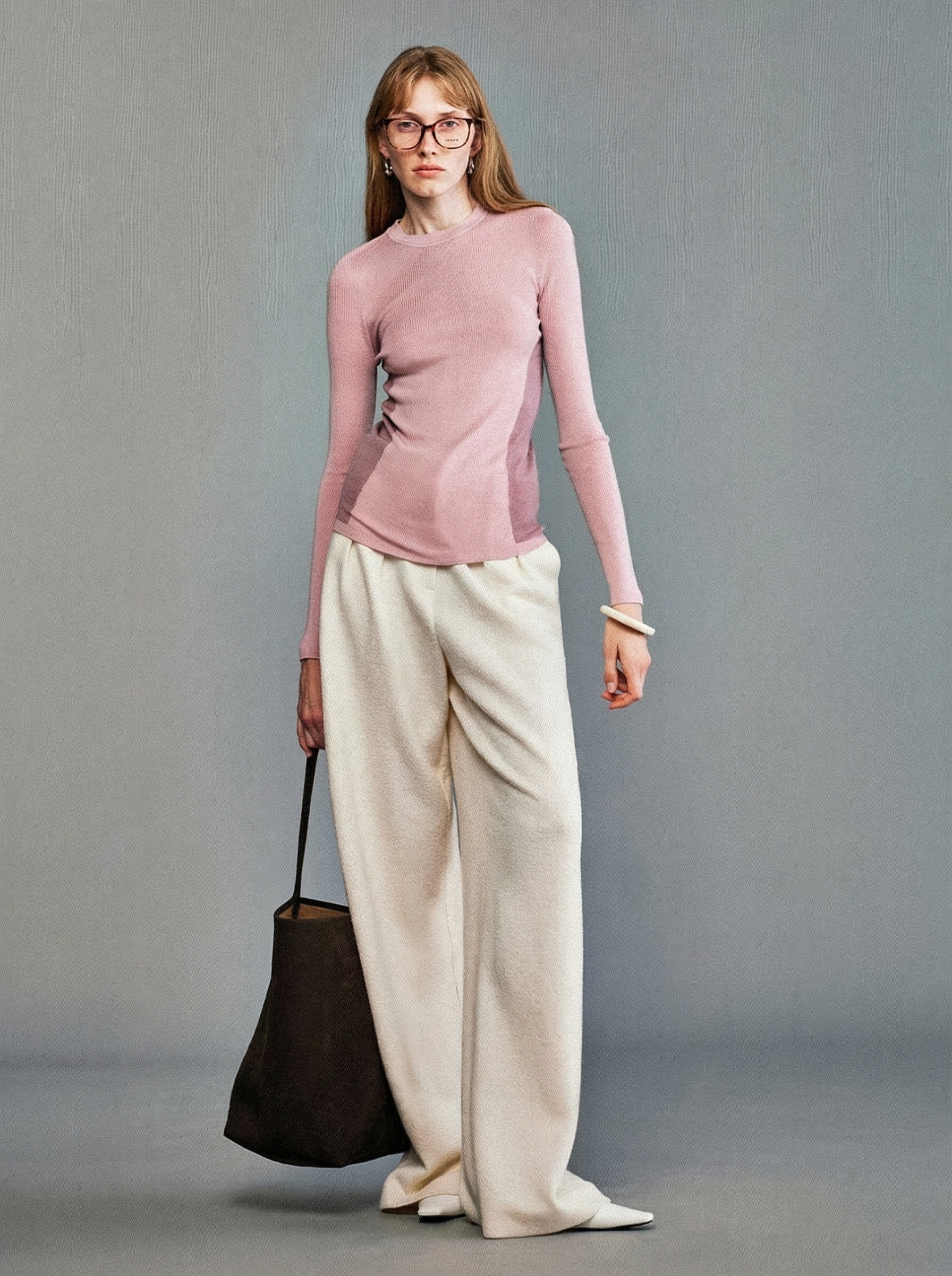 High-Waist Wide-Leg Trousers - Image 4