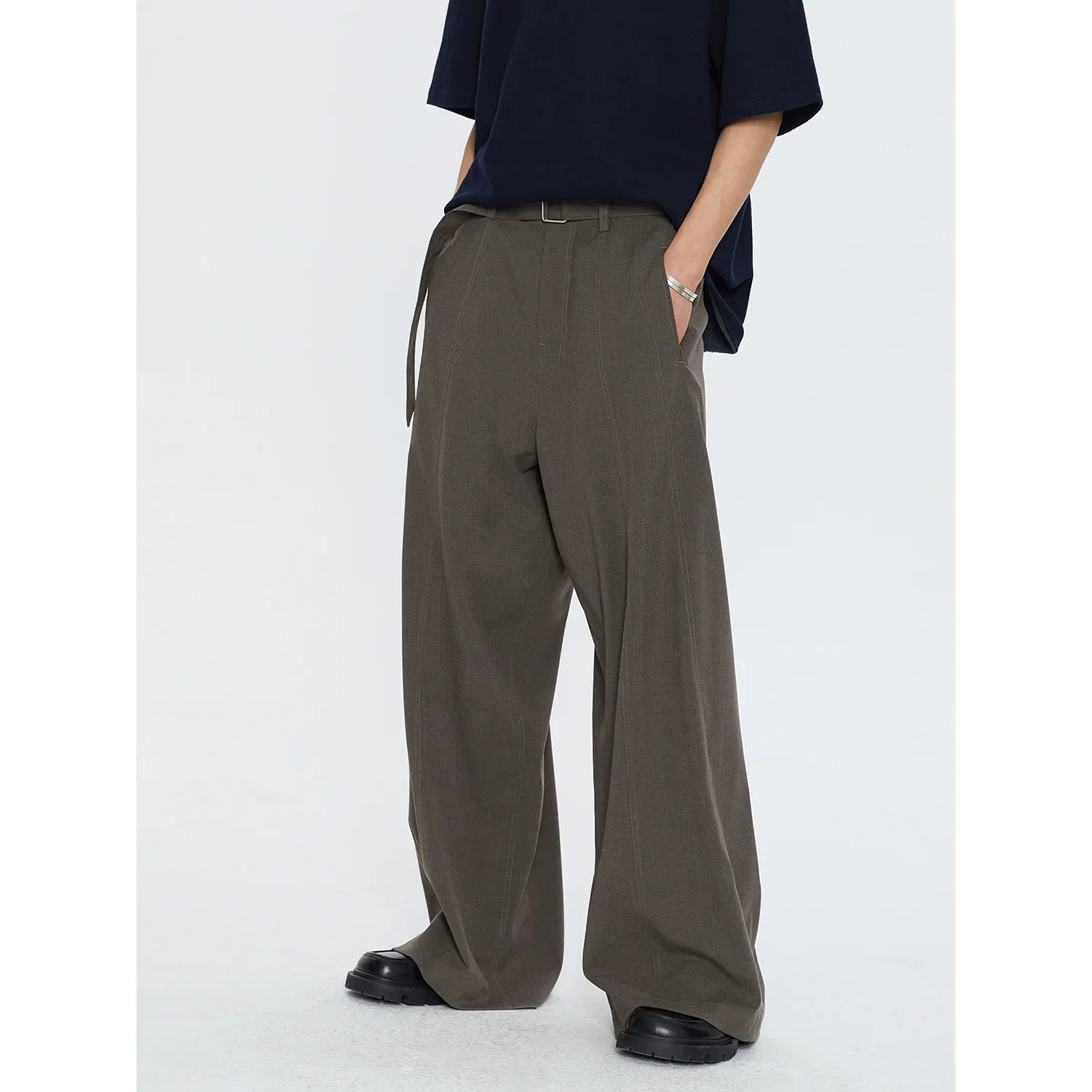 High-Waist Wide-Leg Trousers - Image 2