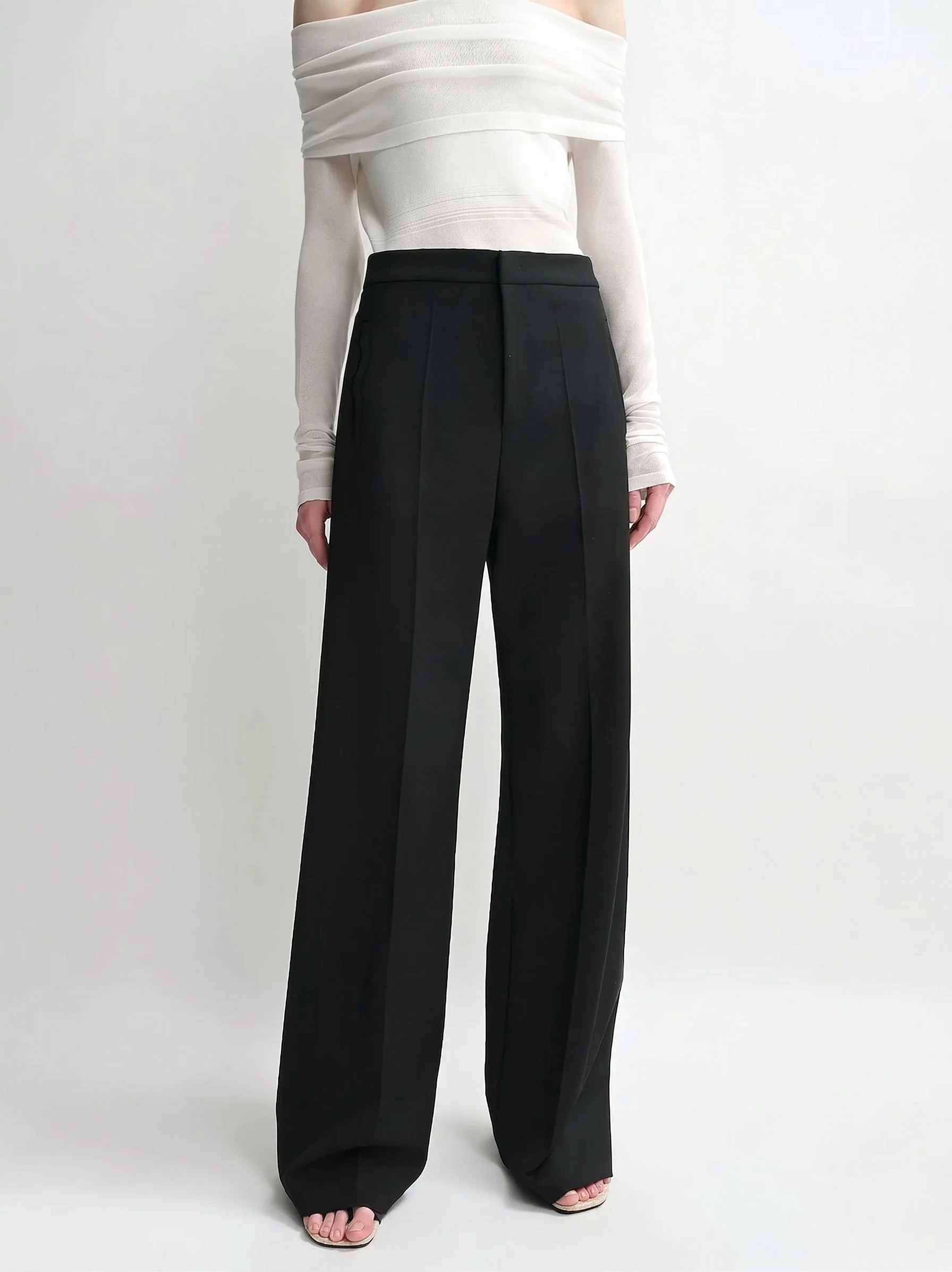 High-Waist Wide Trousers - Image 4