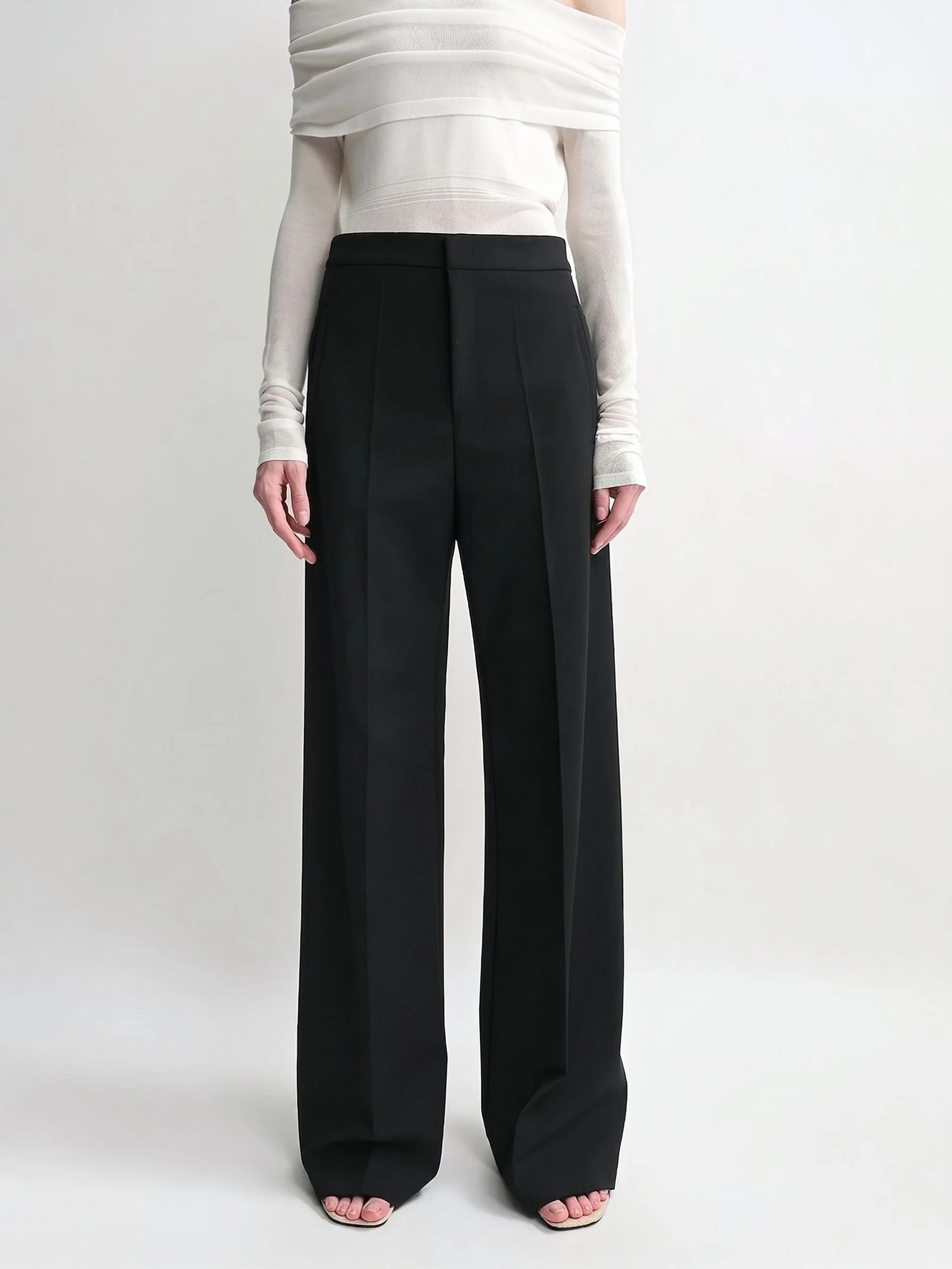 High-Waist Wide Trousers - Image 6
