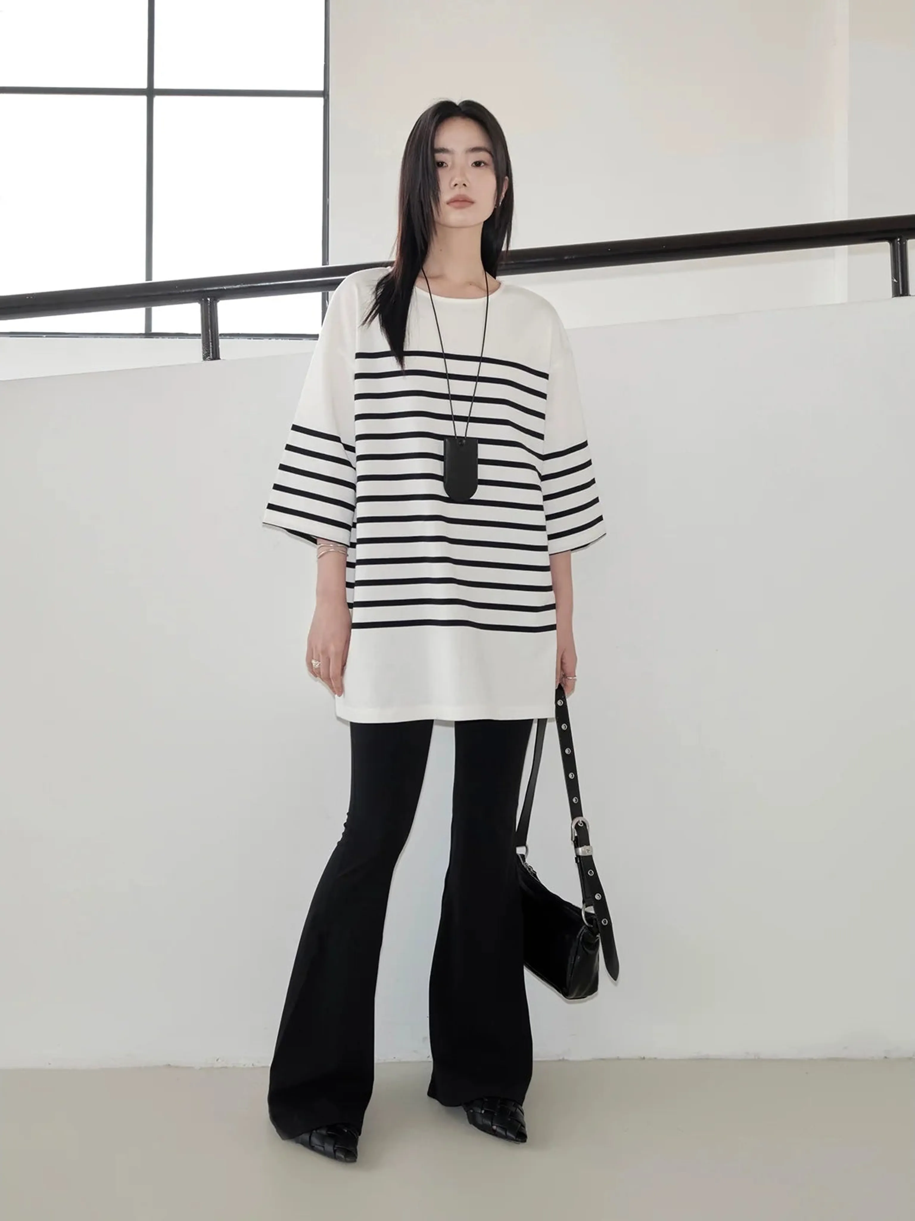 High-Waisted Flared Pants - Image 2