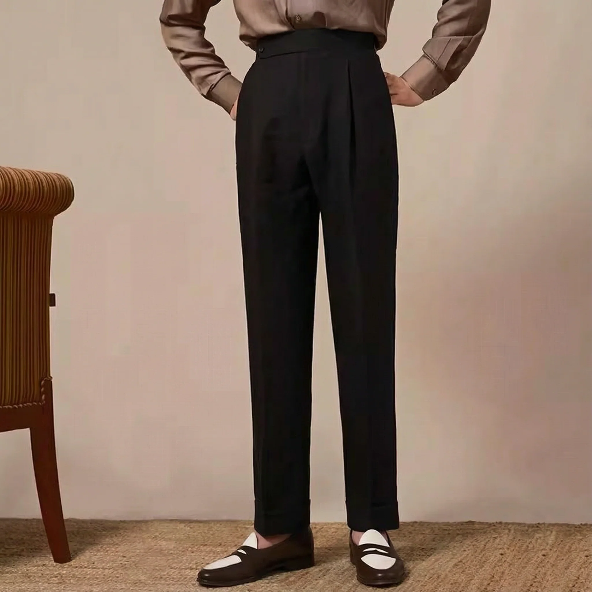 High-Waisted French Linen Trousers - Image 6