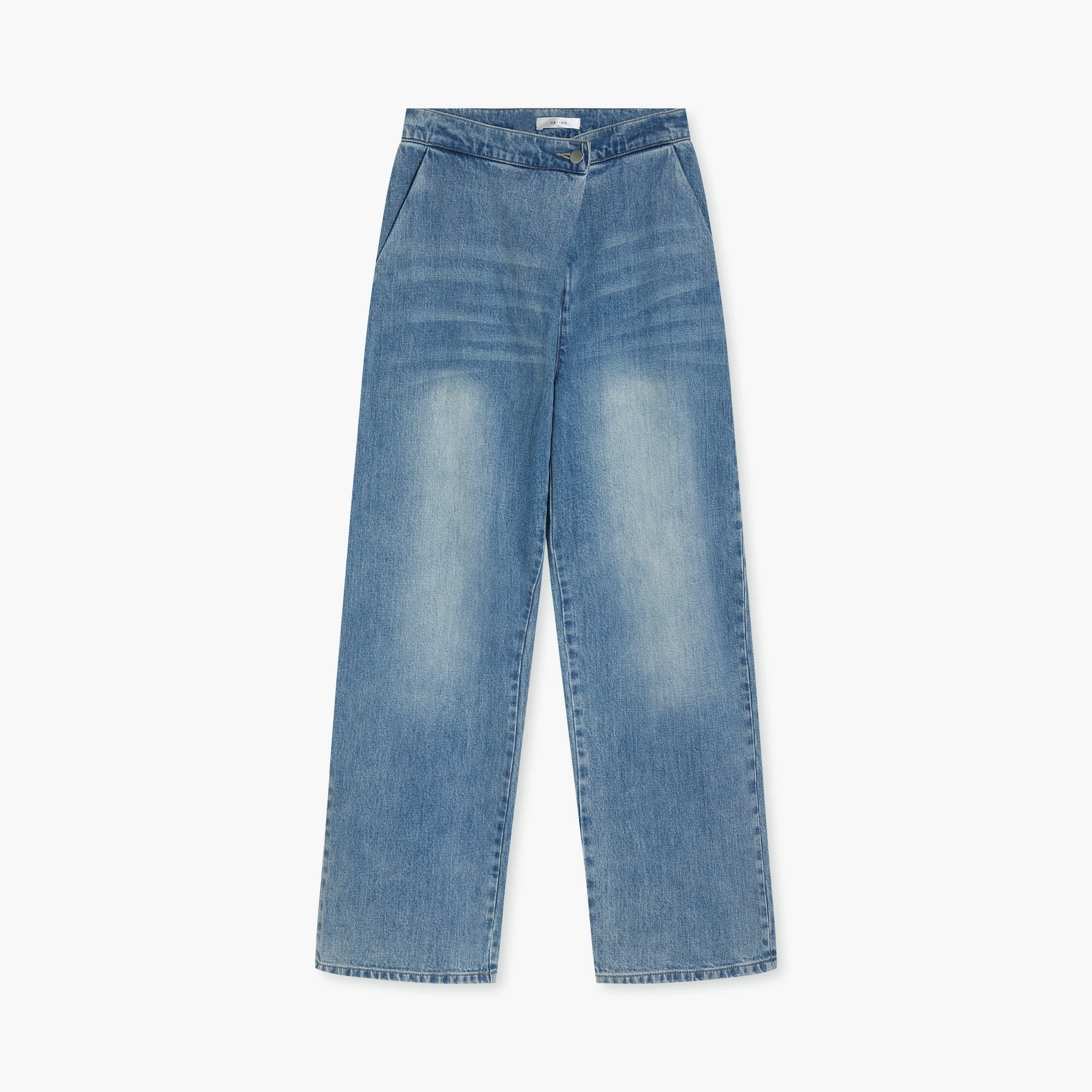 High-Waisted Light Blue Jeans - Image 6