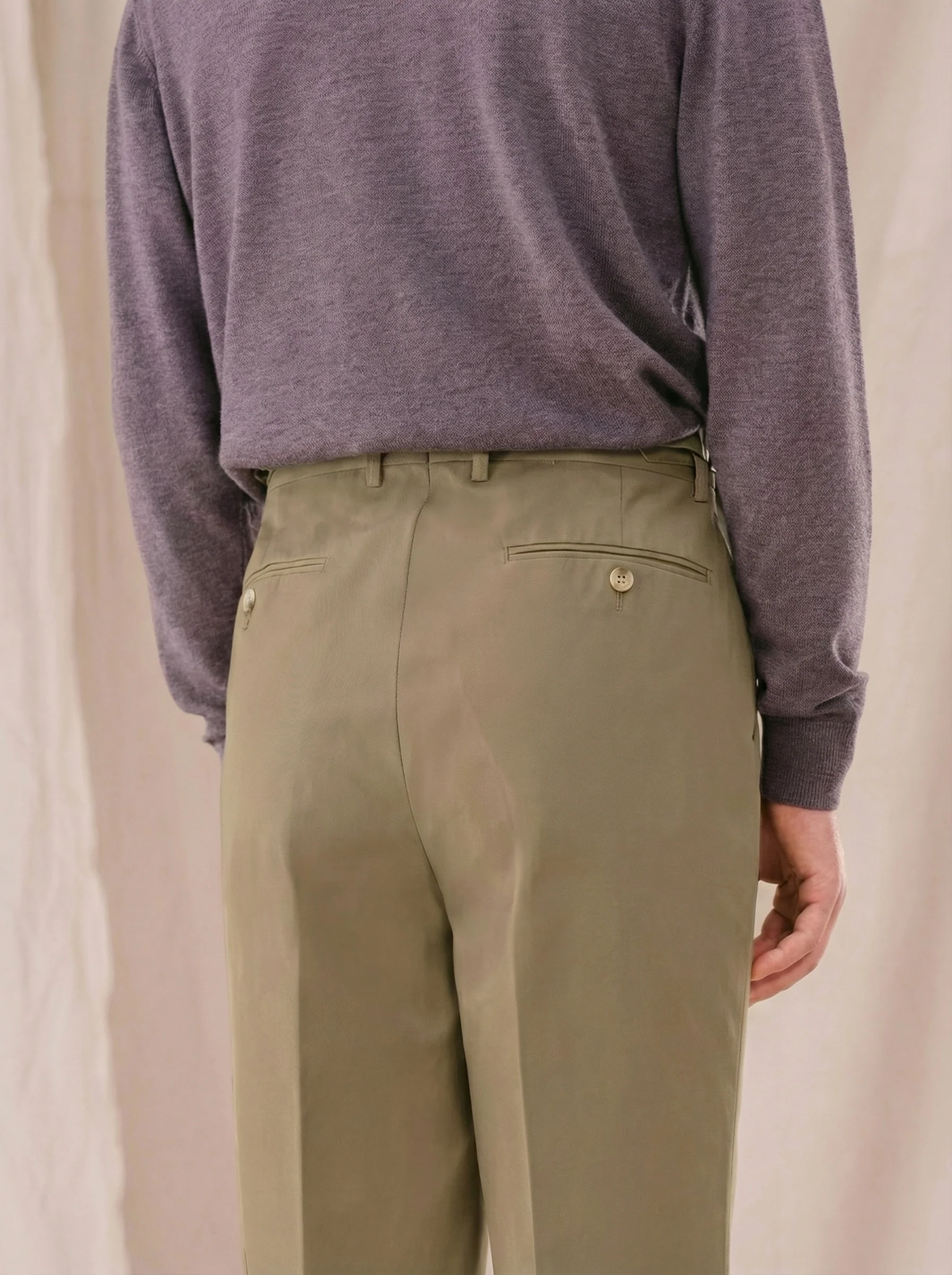 High-Waisted Pleated Trousers - Image 8