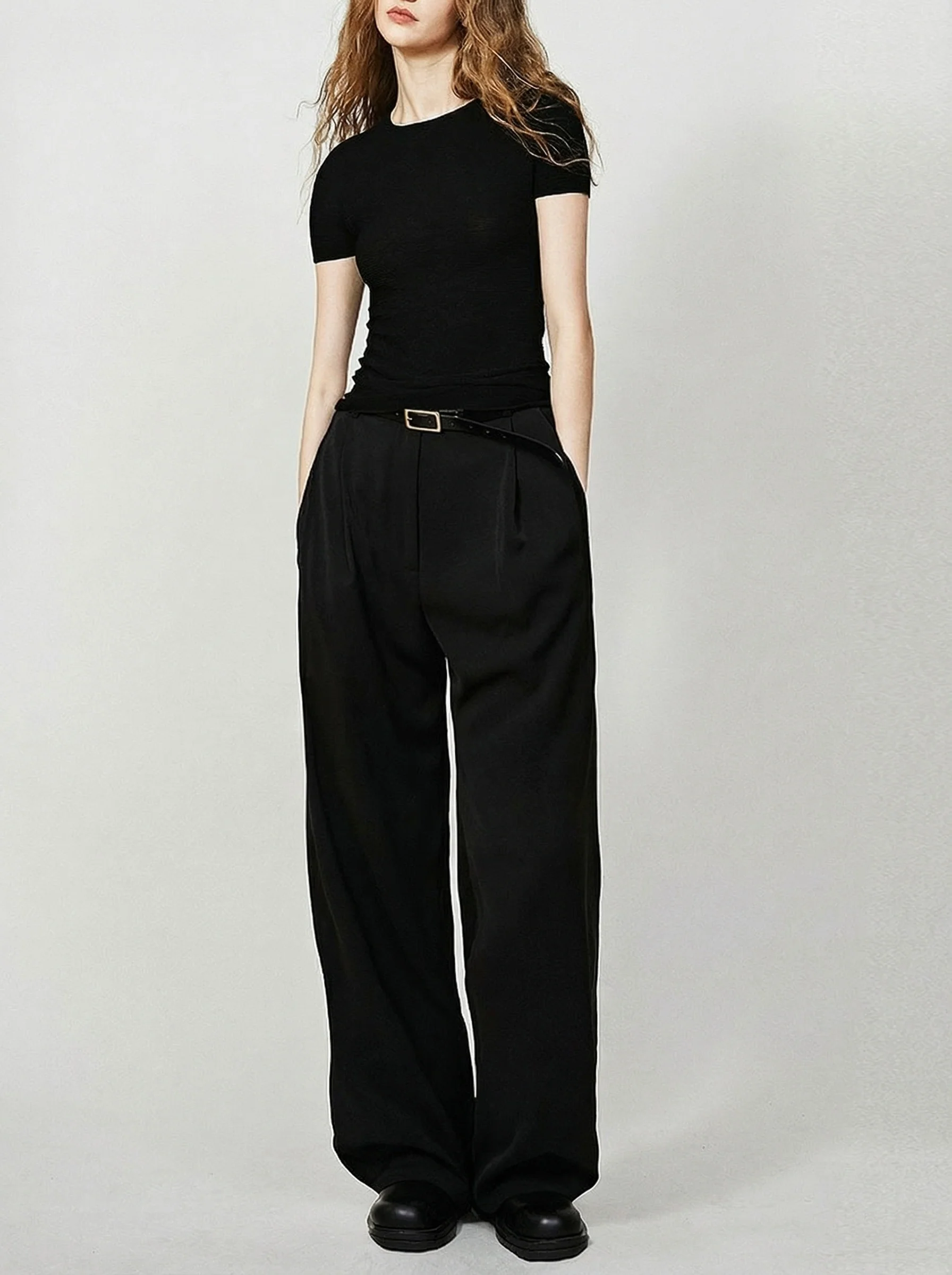 High-Waisted Wide-Leg Trousers - Image 3