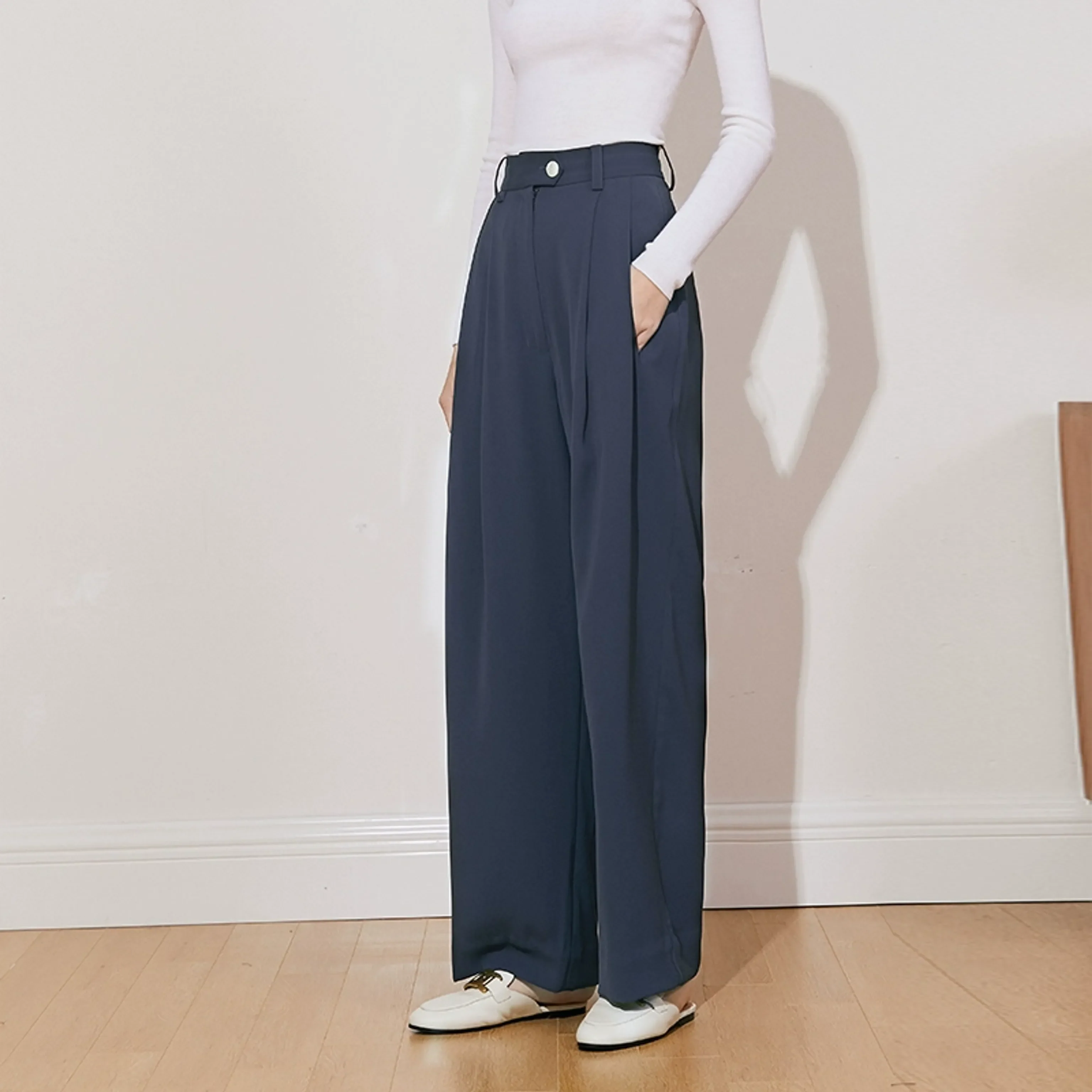 High-Waisted Wide-Leg Trousers - Image 7