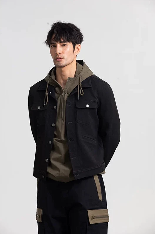 Hood Insert Trucker Jacket - Image 5