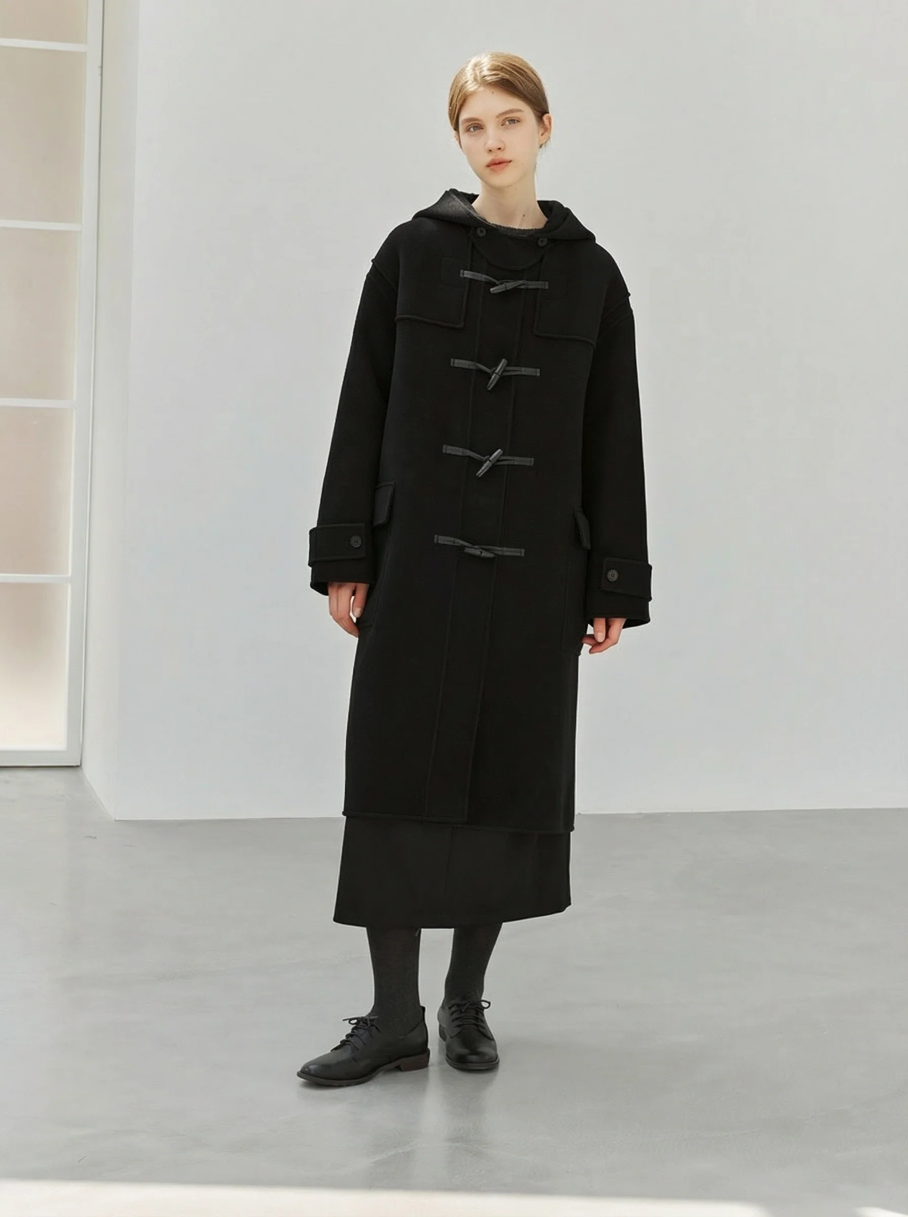 Hooded Duffle Coat - Image 3