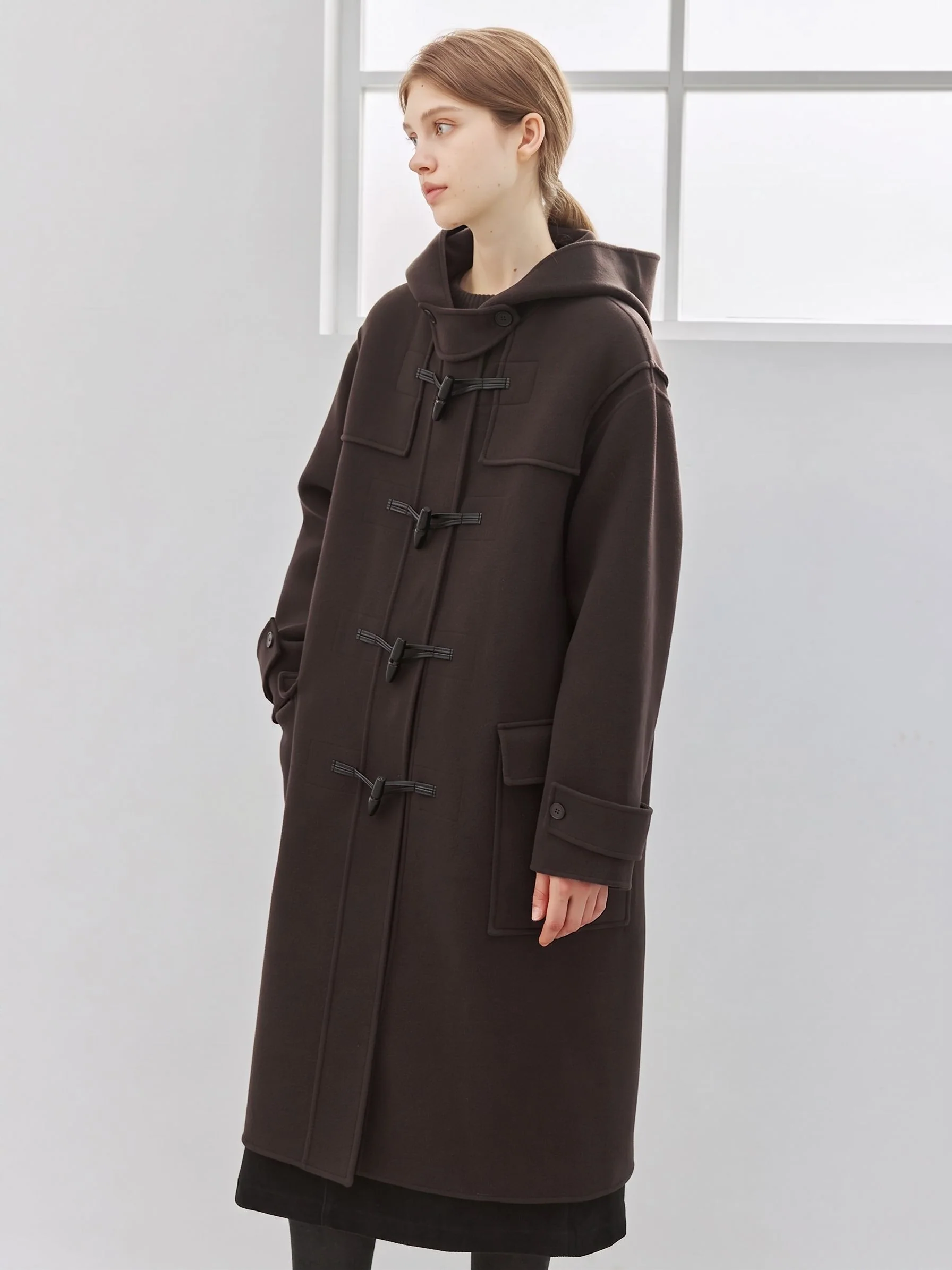 Hooded Duffle Coat - Image 3