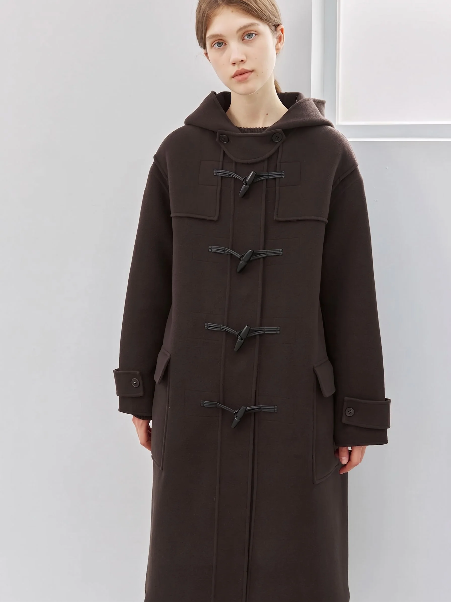 Hooded Duffle Coat - Image 4