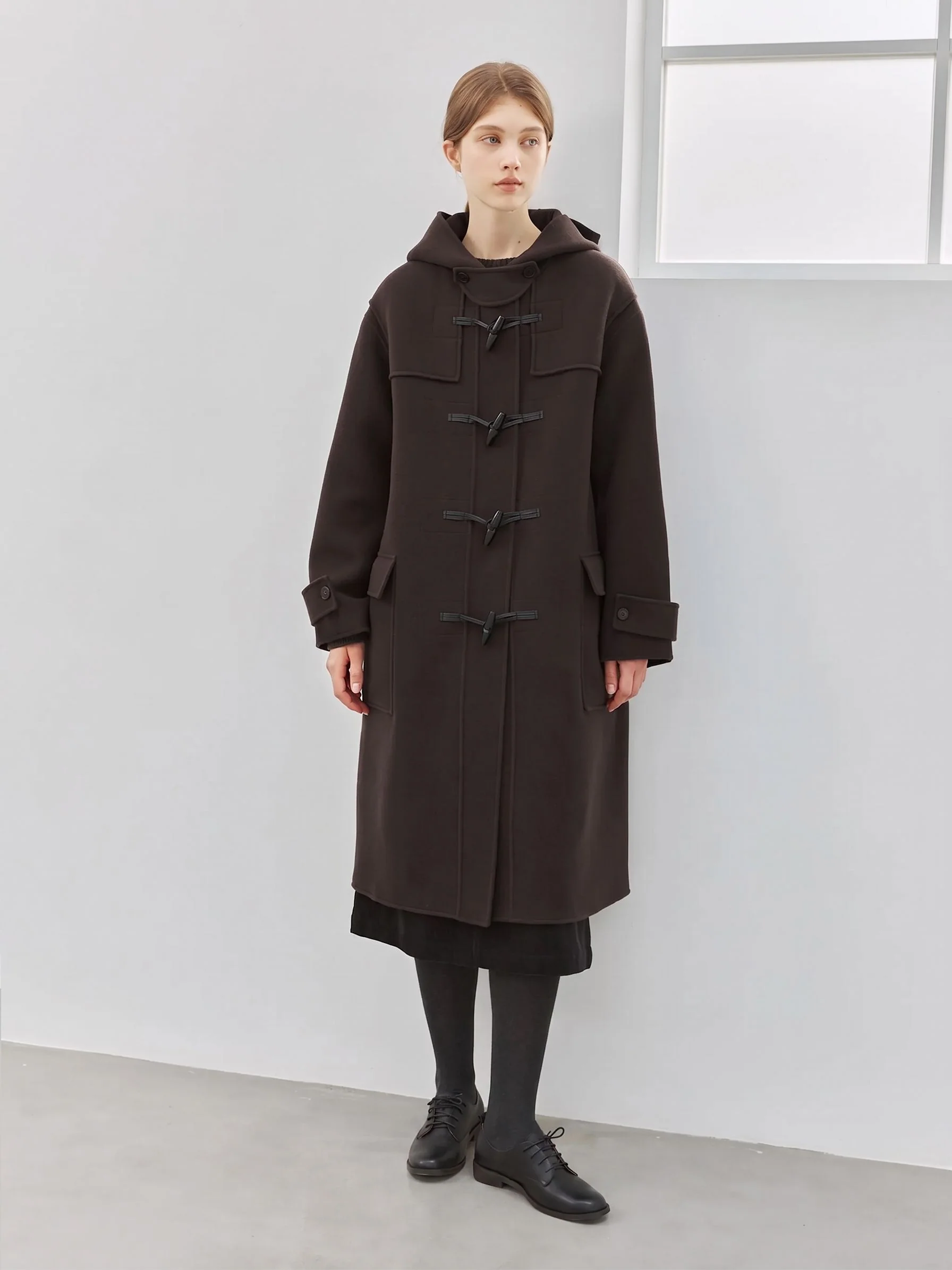 Hooded Duffle Coat - Image 5