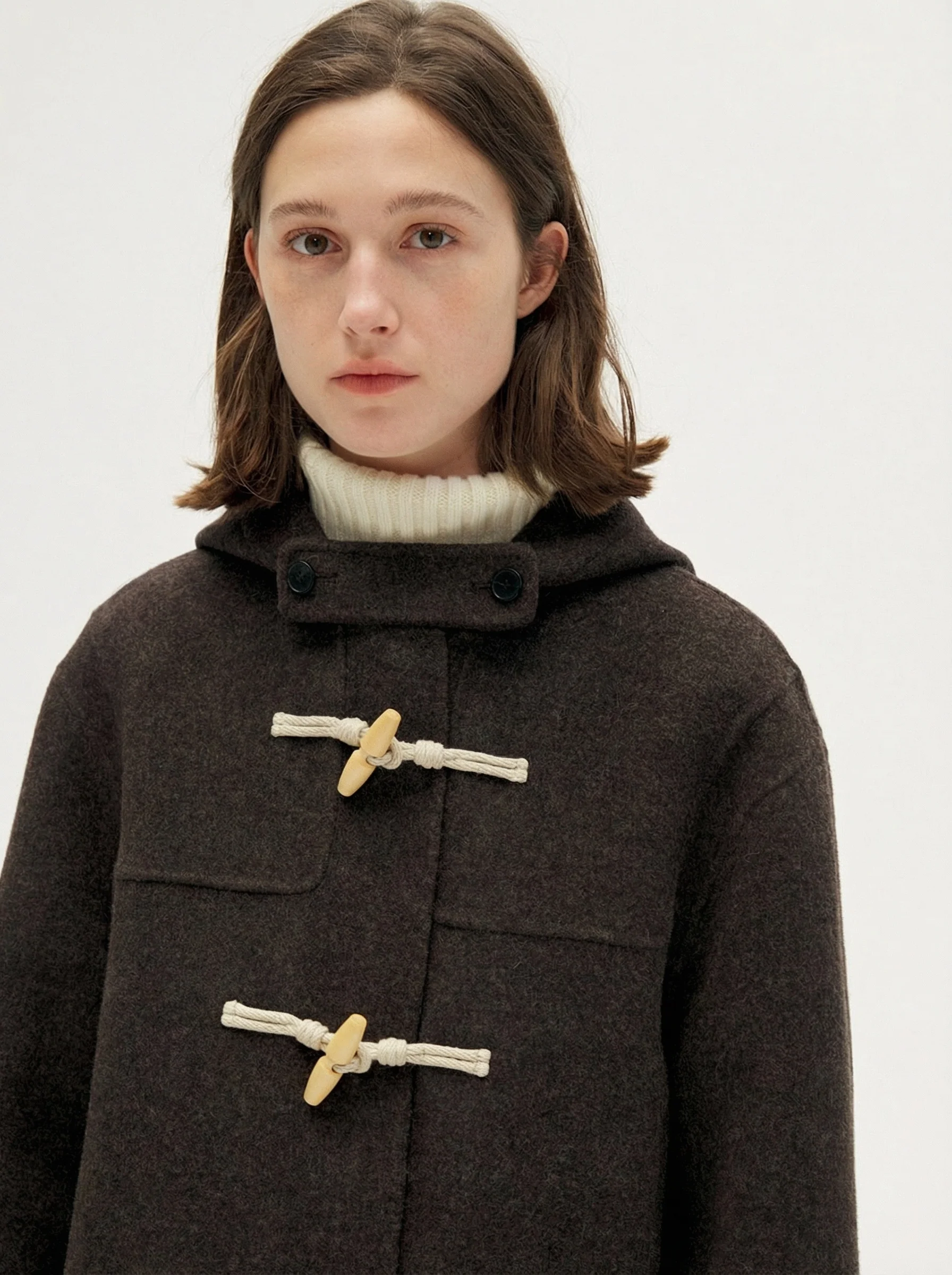 Hooded Duffle Coat - Image 3