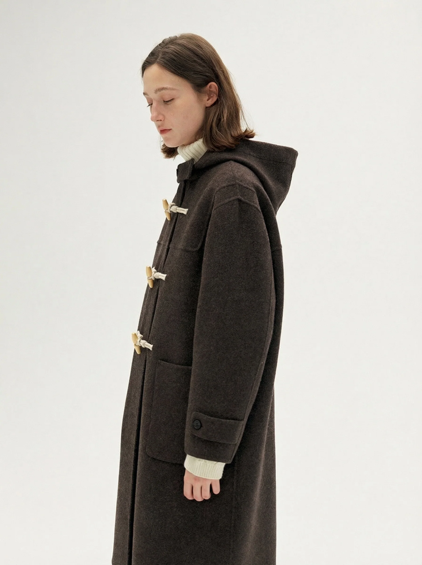 Hooded Duffle Coat - Image 4