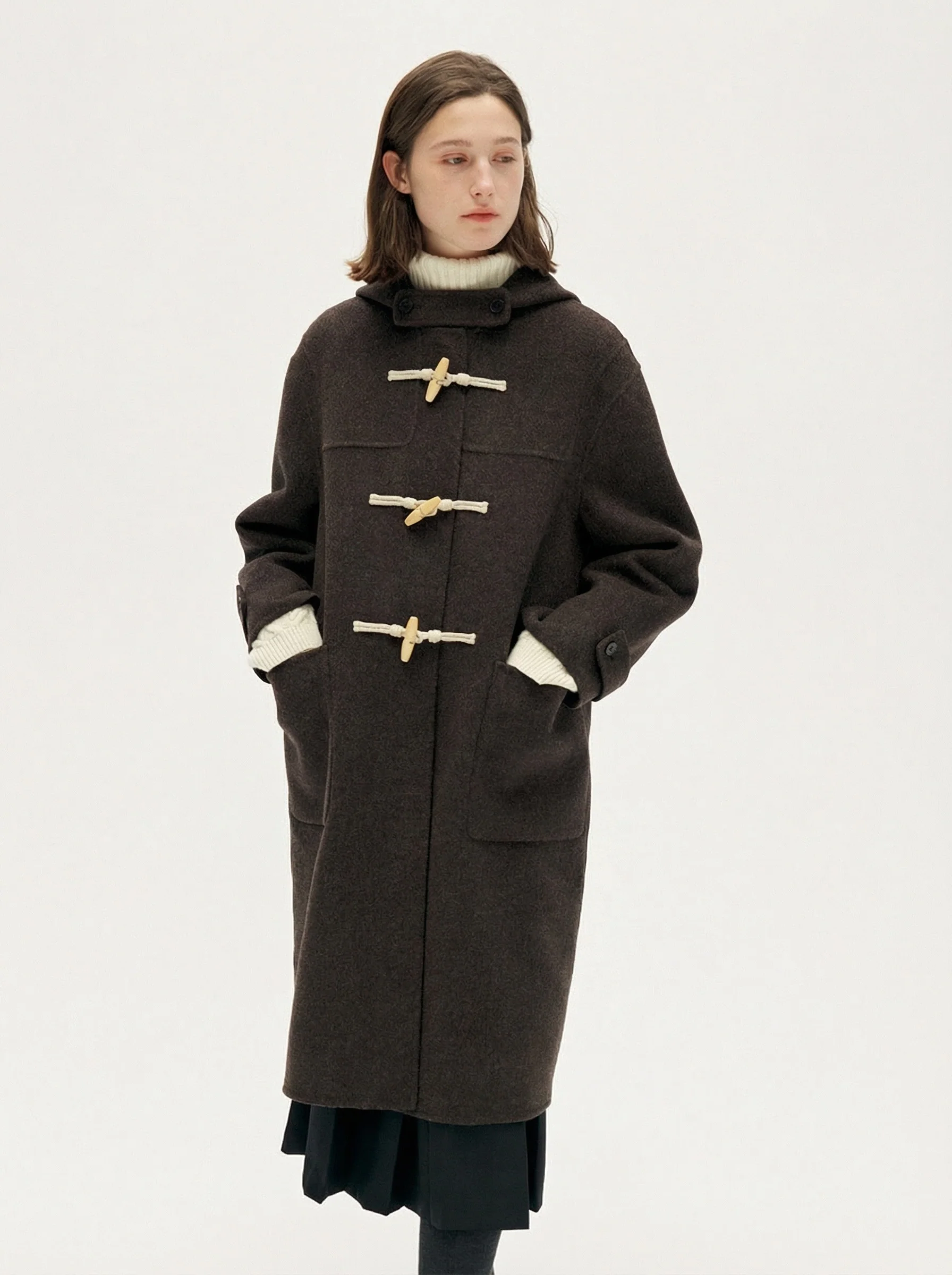 Hooded Duffle Coat - Image 5