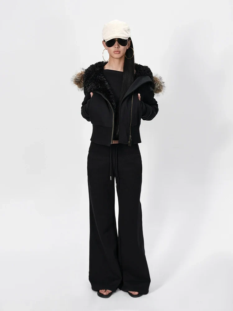 Hooded Fur-Trimmed Cotton Jacket