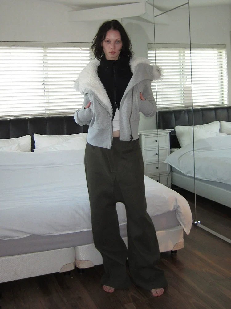 Hooded Fur-Trimmed Cotton Jacket - Image 3