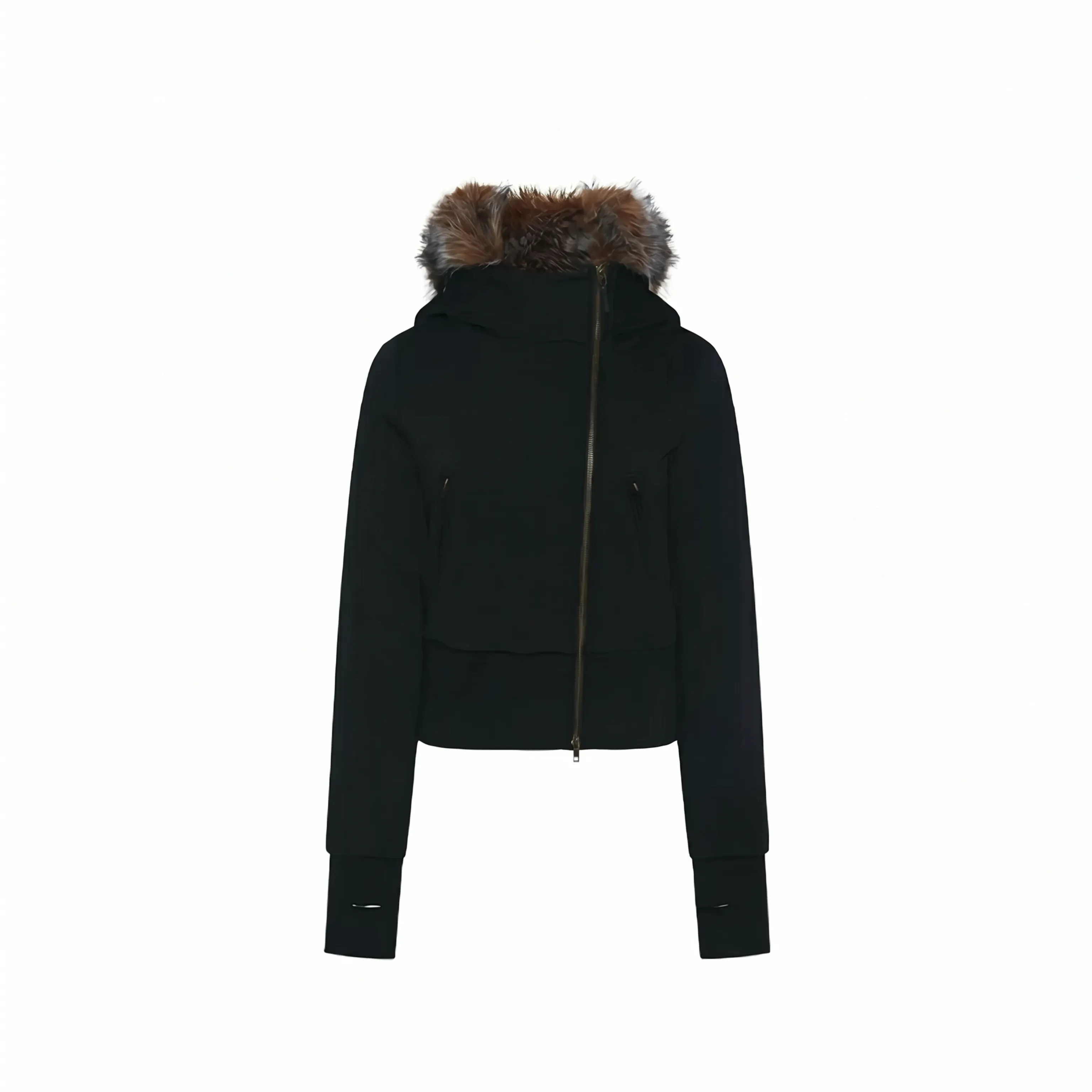Hooded Fur-Trimmed Cotton Jacket - Image 6