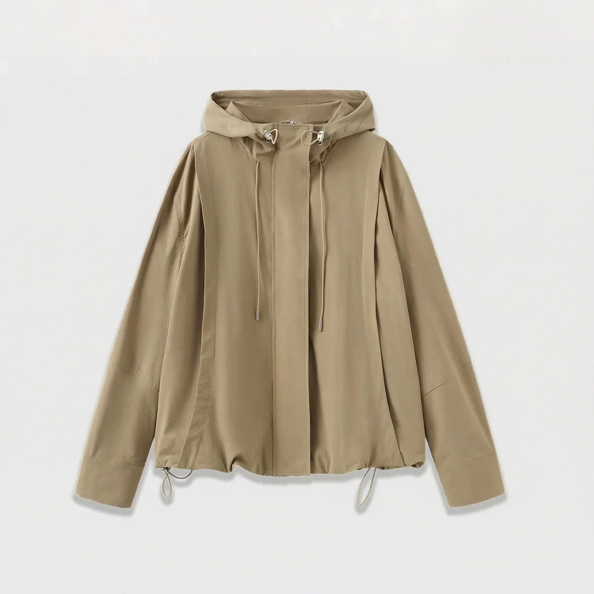 Hooded Jacket and Slit Skirt Set - Image 8