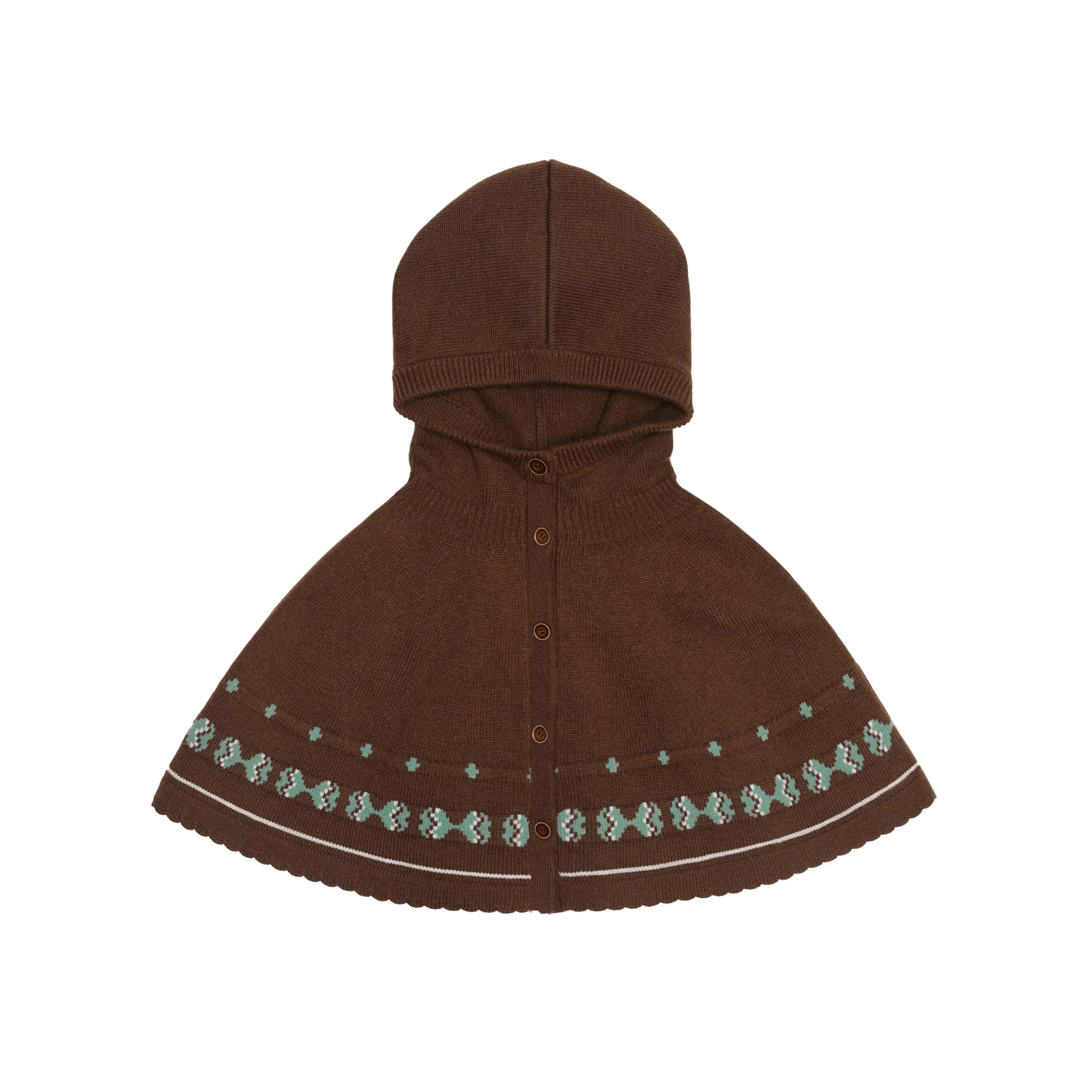 Hooded Knit Cape - Image 6