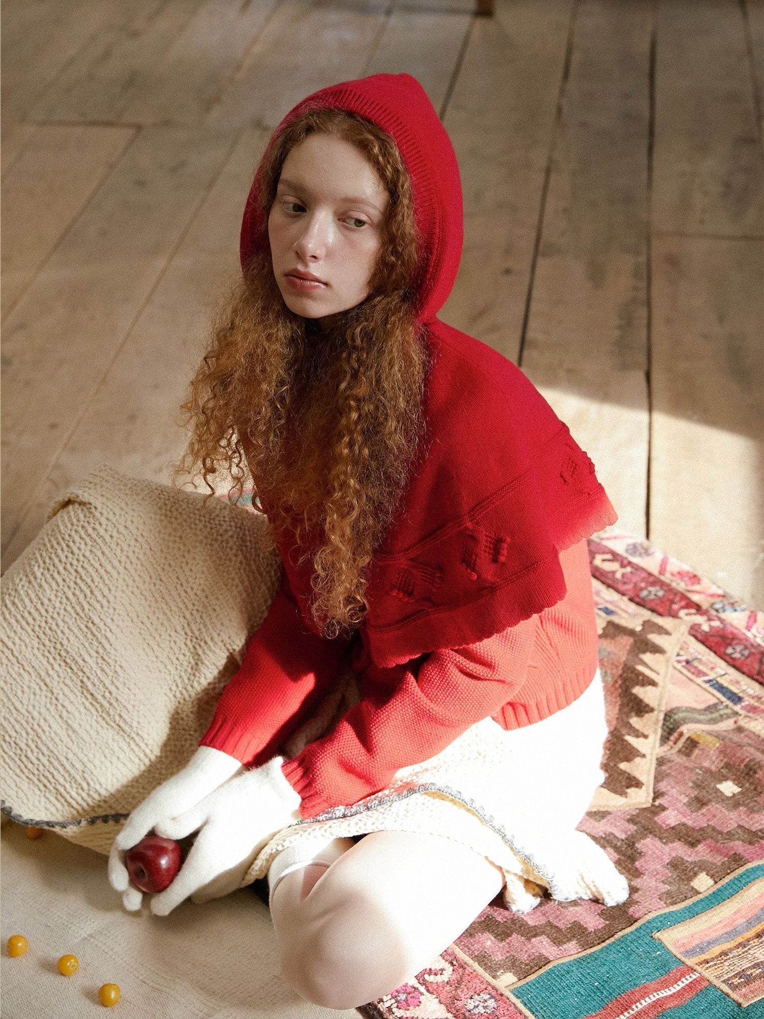 Hooded Knit Capelet - Image 2