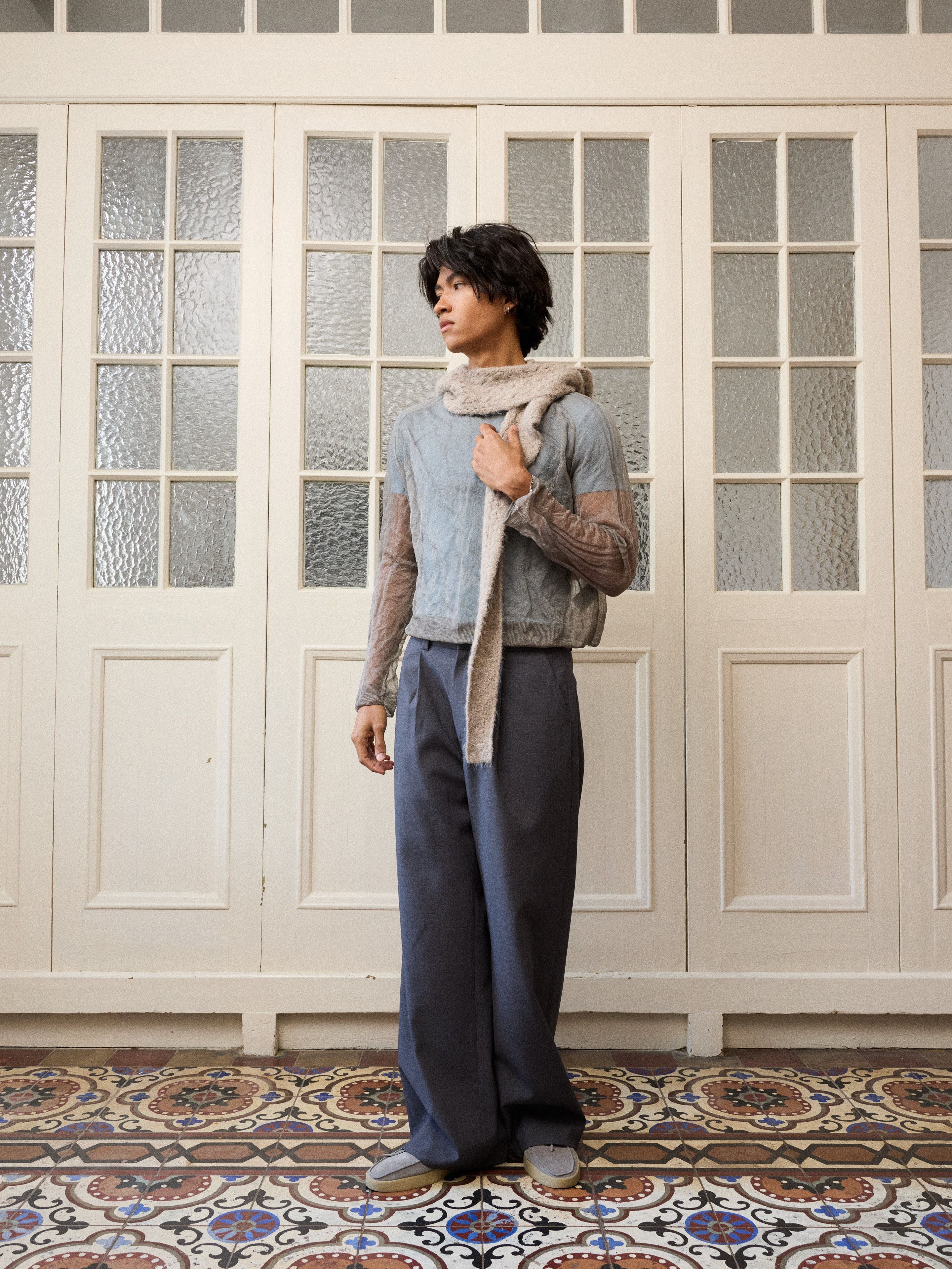 Hooded Knit Scarf - Image 2