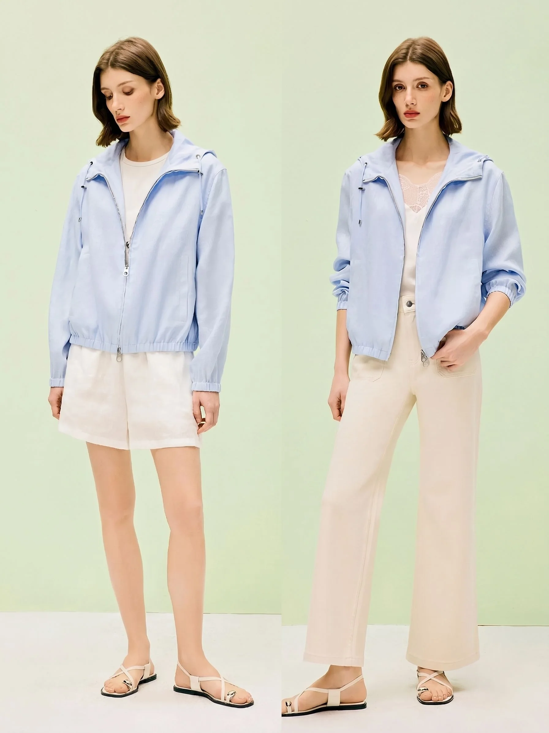 Hooded Linen Jacket - Image 4