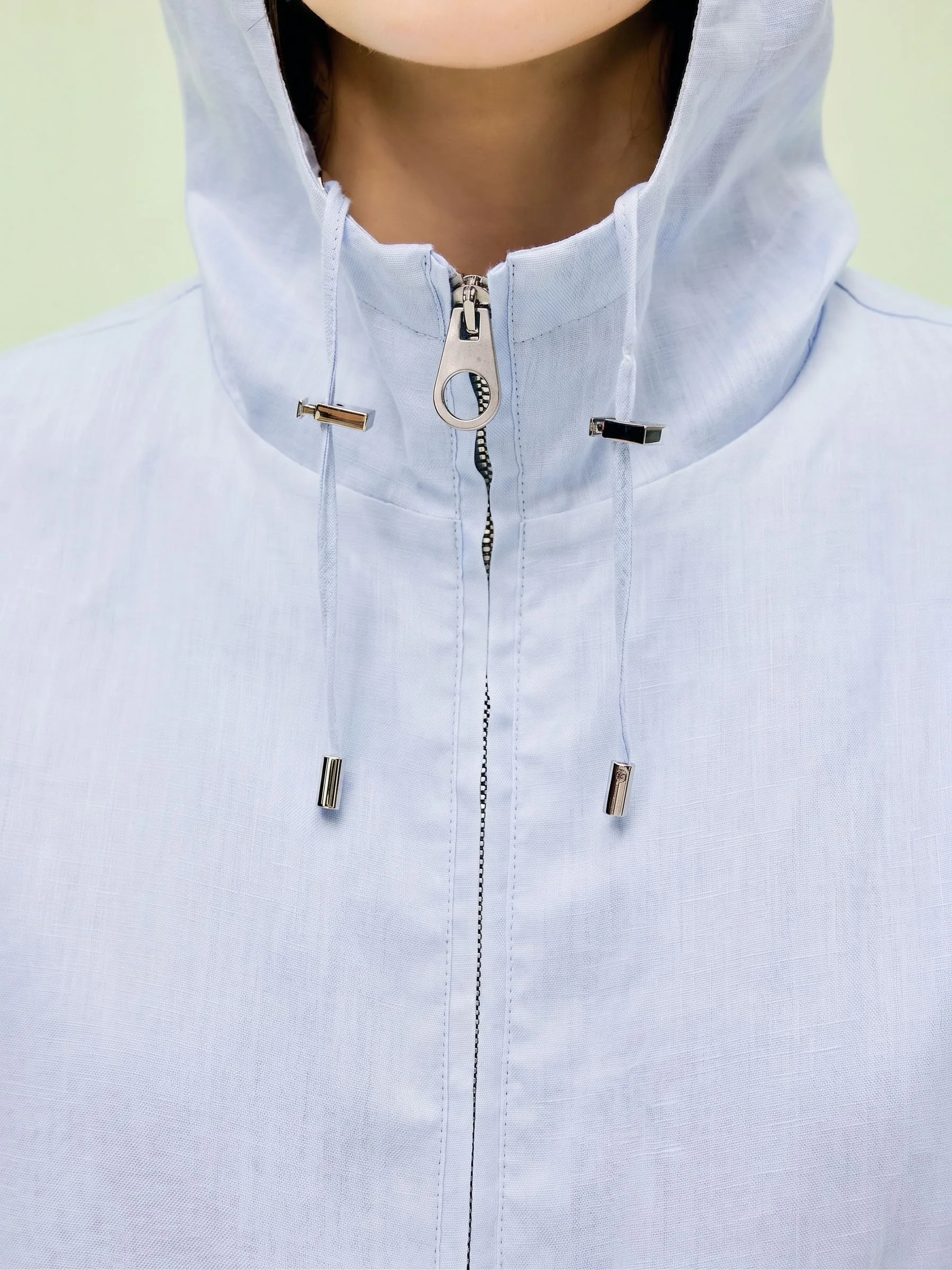 Hooded Linen Jacket - Image 5