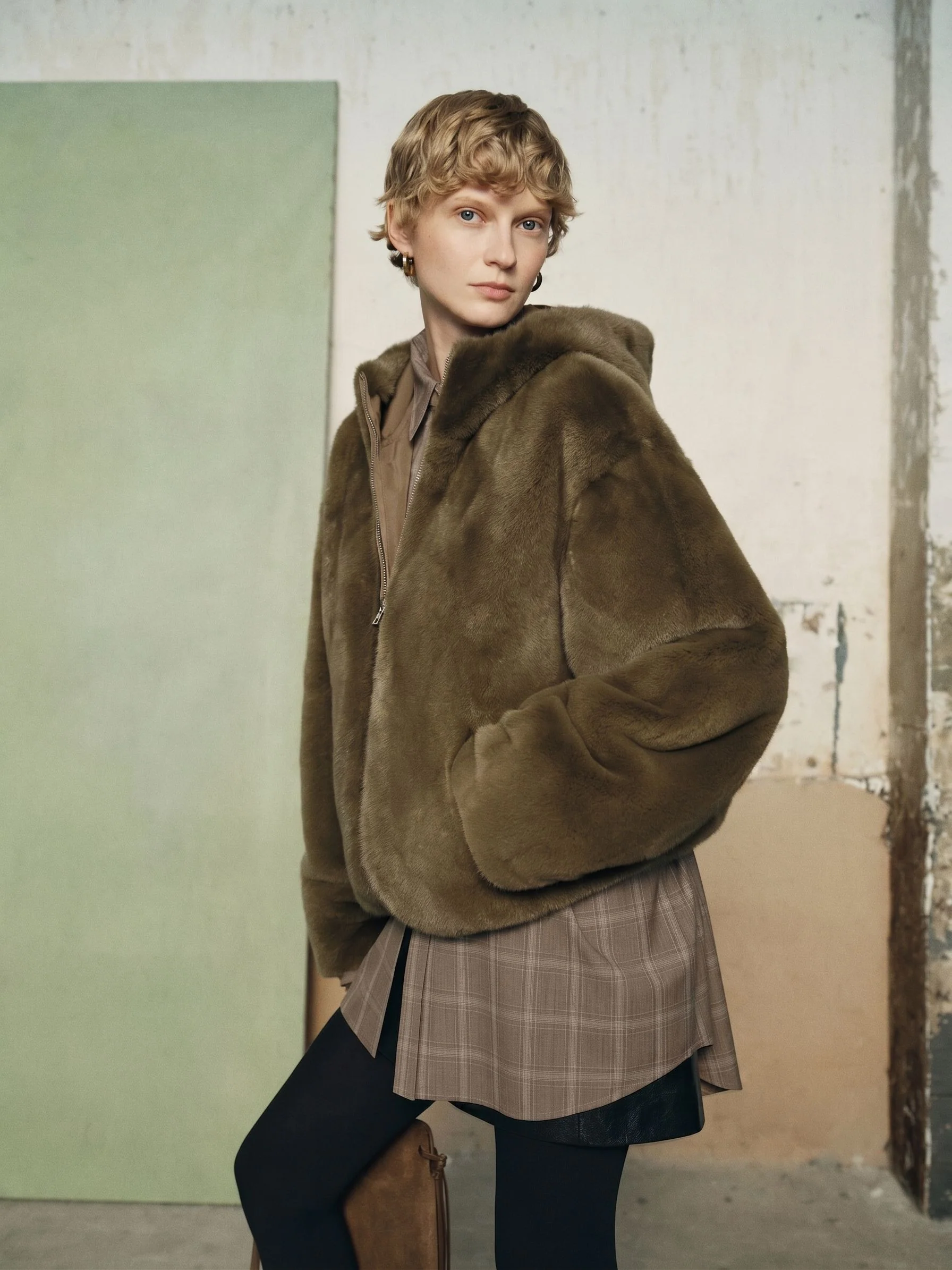 Hooded Mink Jacket