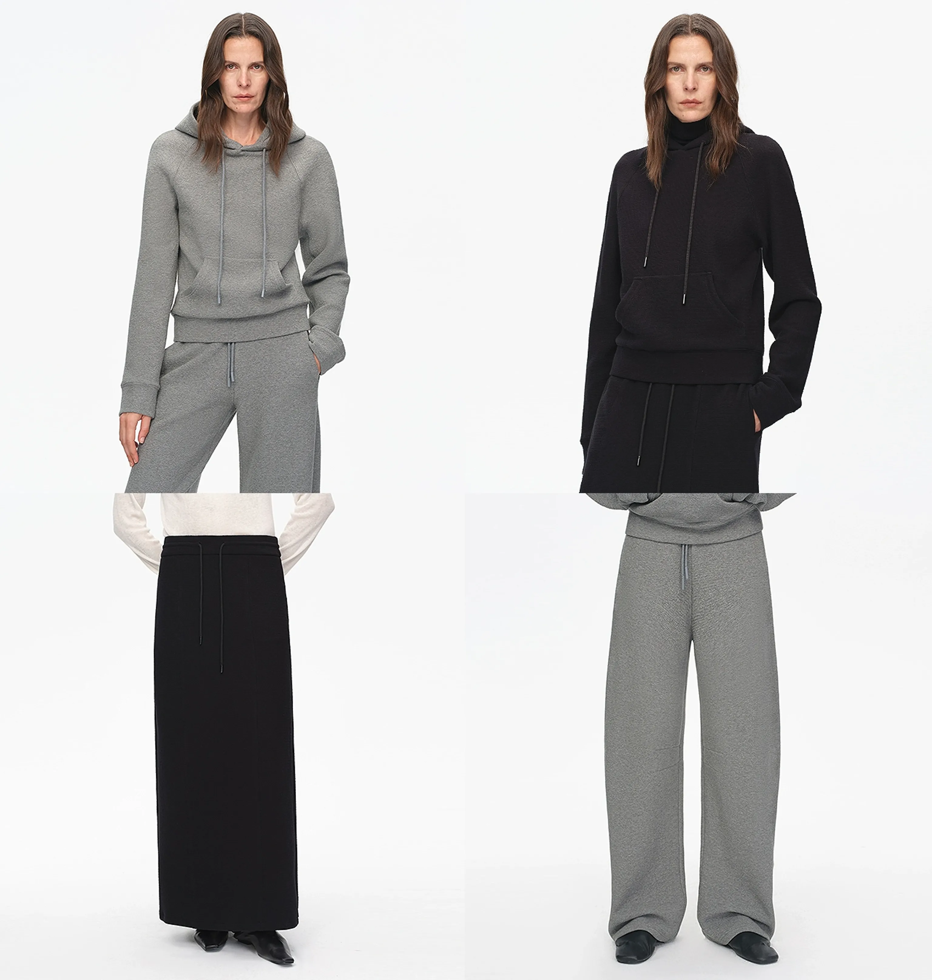 Hooded Sweatshirt and Skirt/Pants Set - Image 4