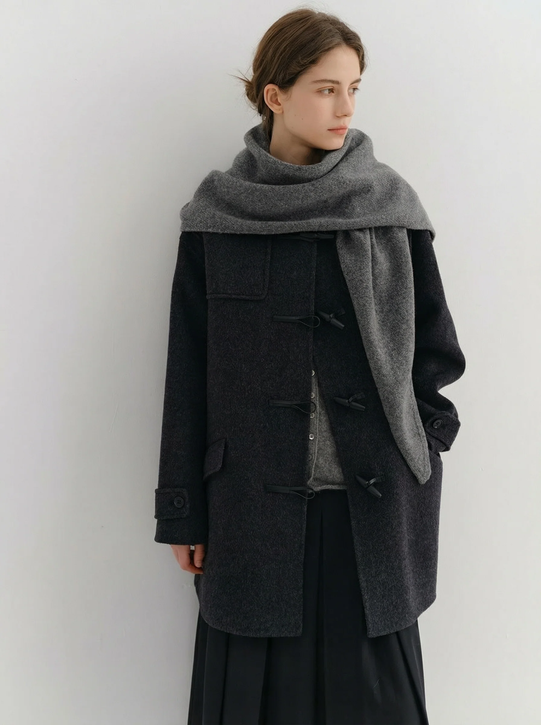Hooded Toggle Coat - Image 2