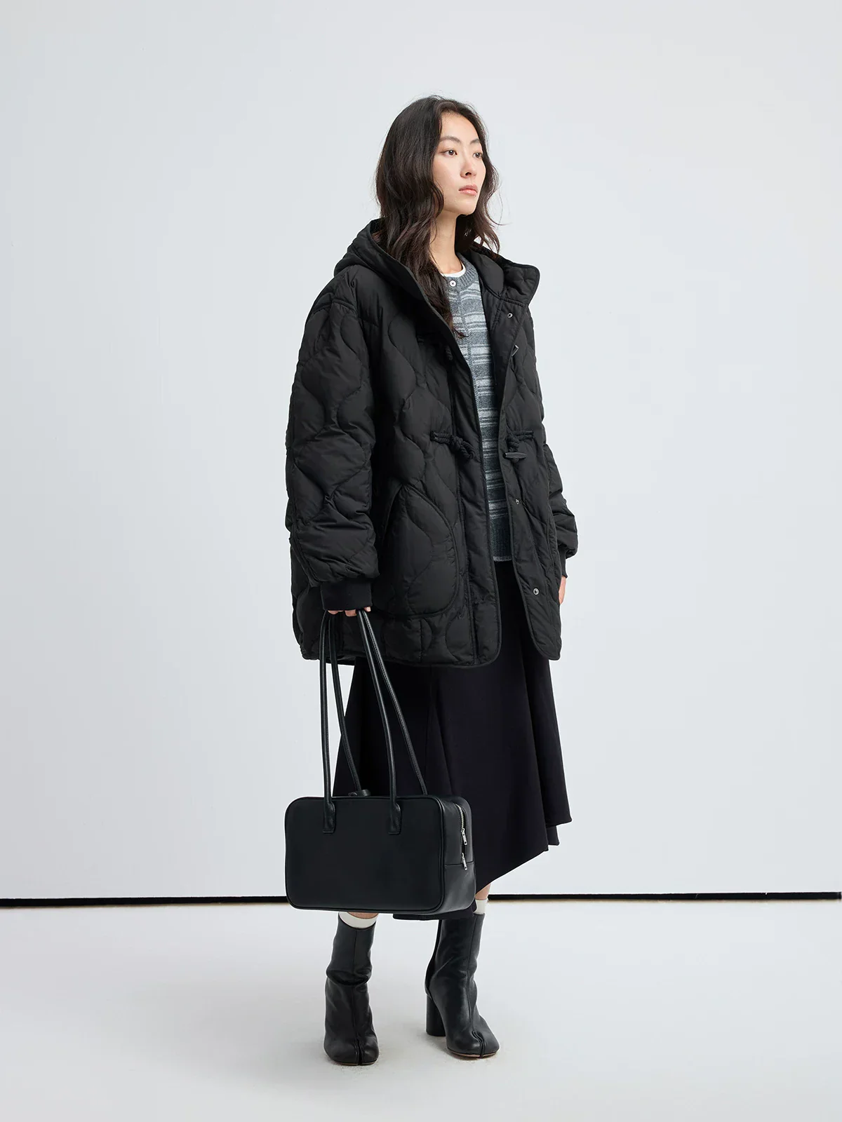Hooded Toggle Down Jacket - Image 3