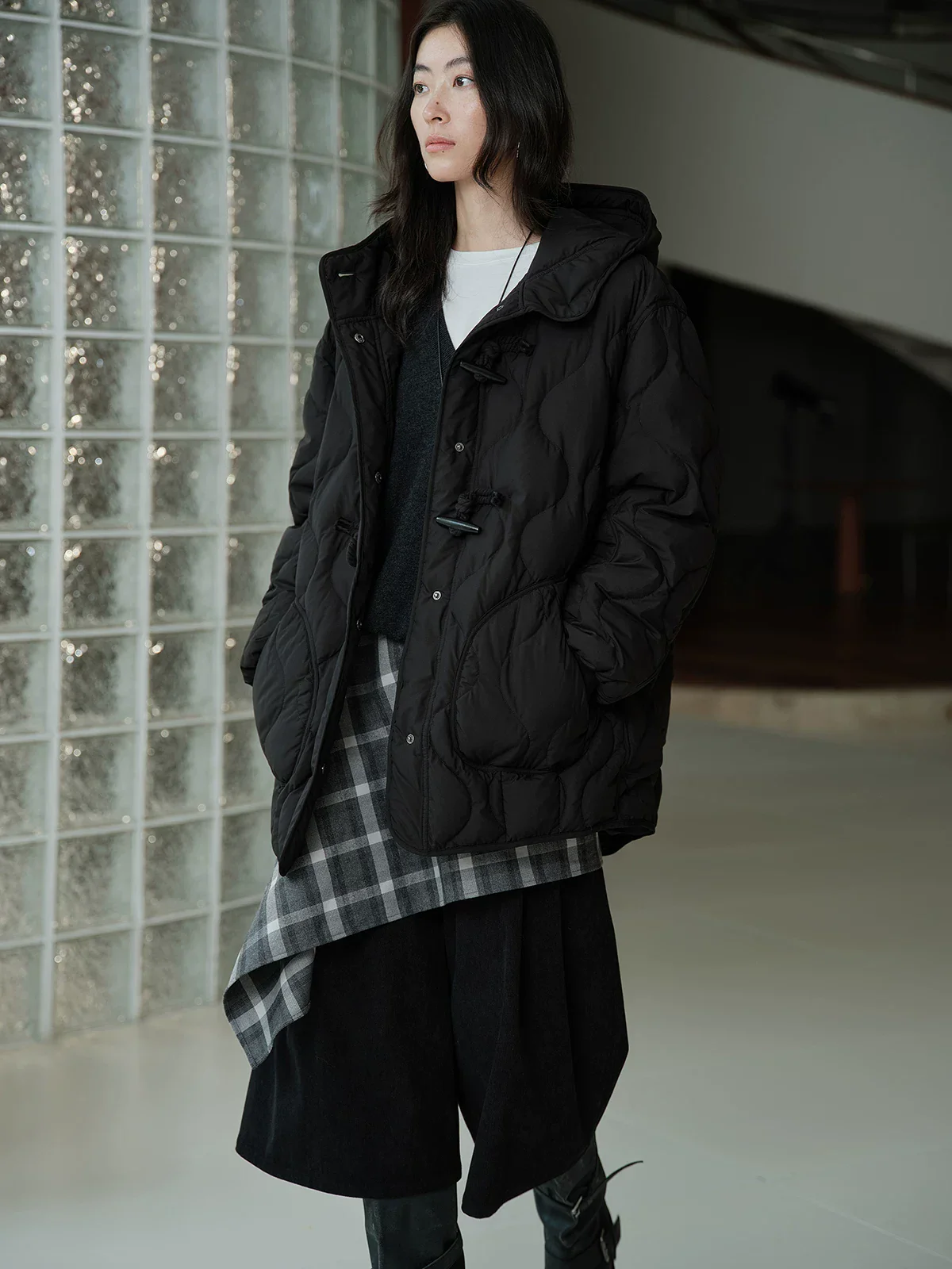 Hooded Toggle Down Jacket - Image 5