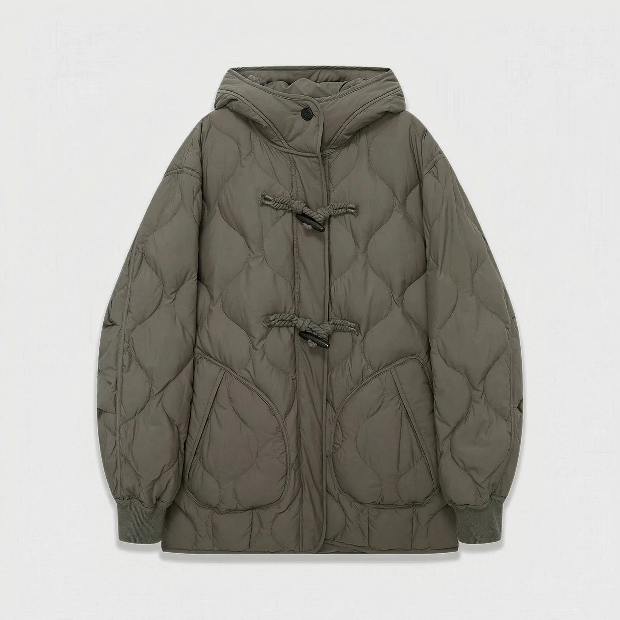Hooded Toggle Down Jacket - Image 7