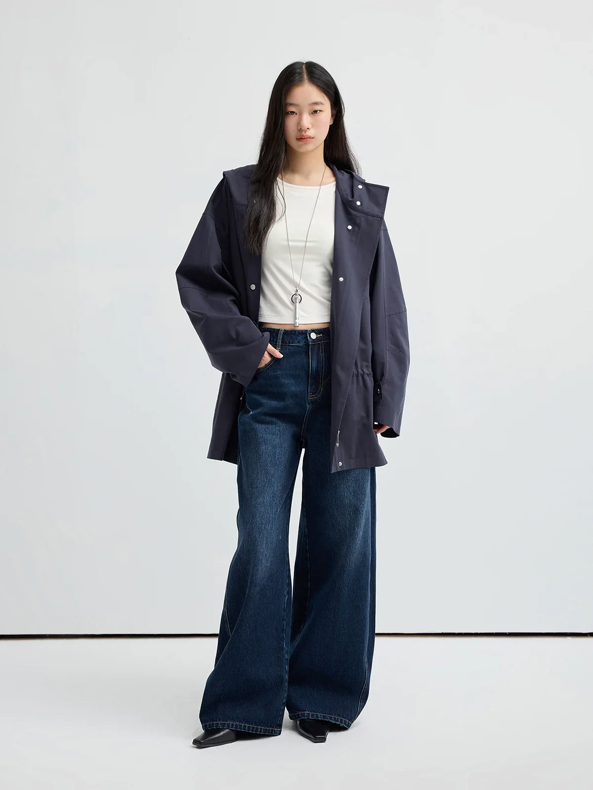 Hooded Twill Windbreaker - Image 2