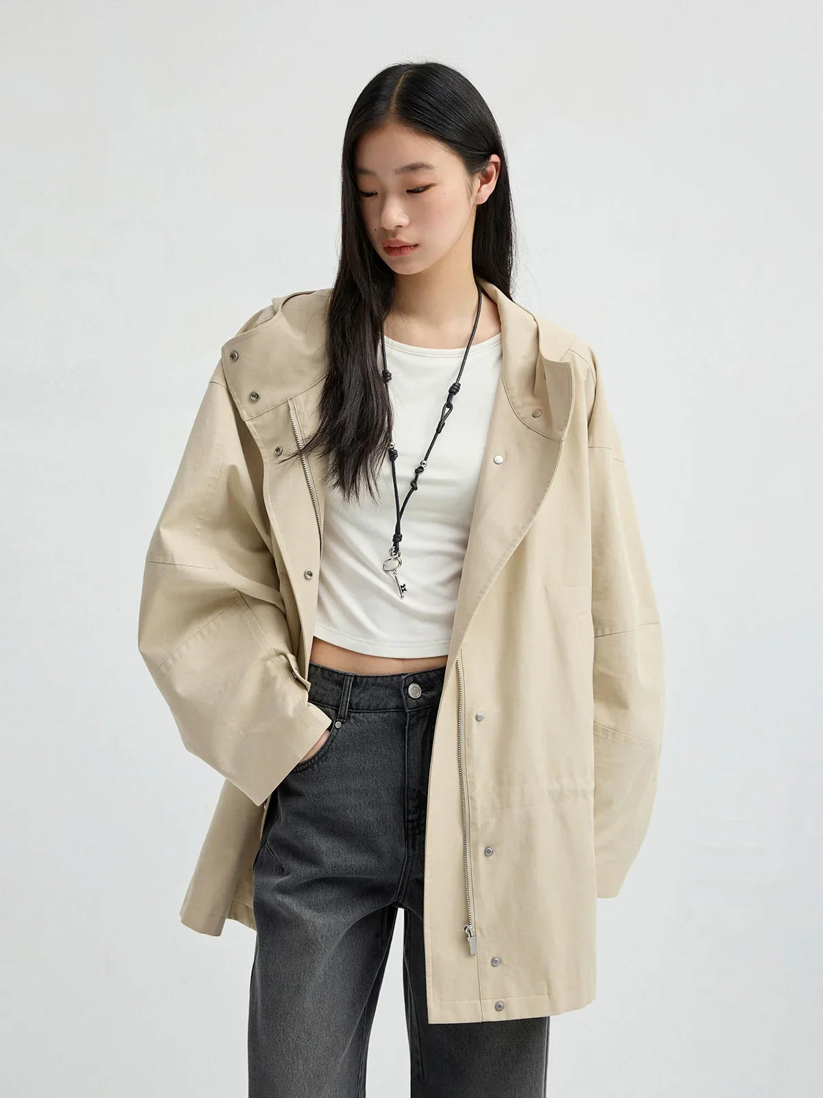 Hooded Twill Windbreaker - Image 5