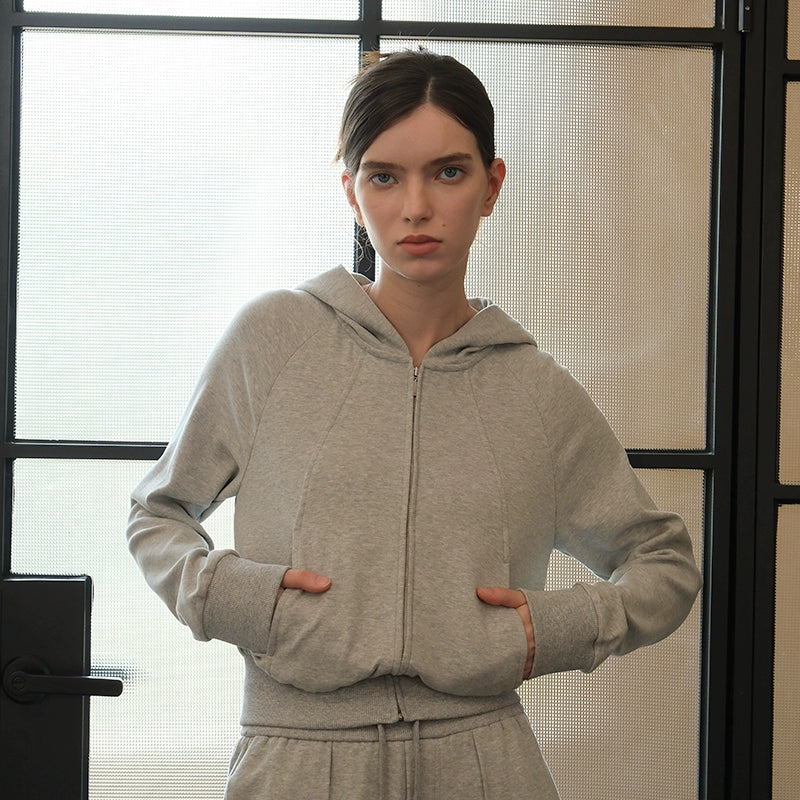 Hooded Zip-Up Cardigan - Image 3