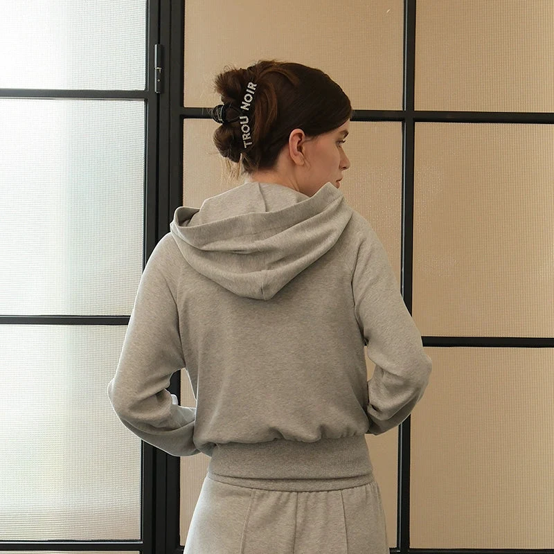 Hooded Zip-Up Cardigan - Image 4