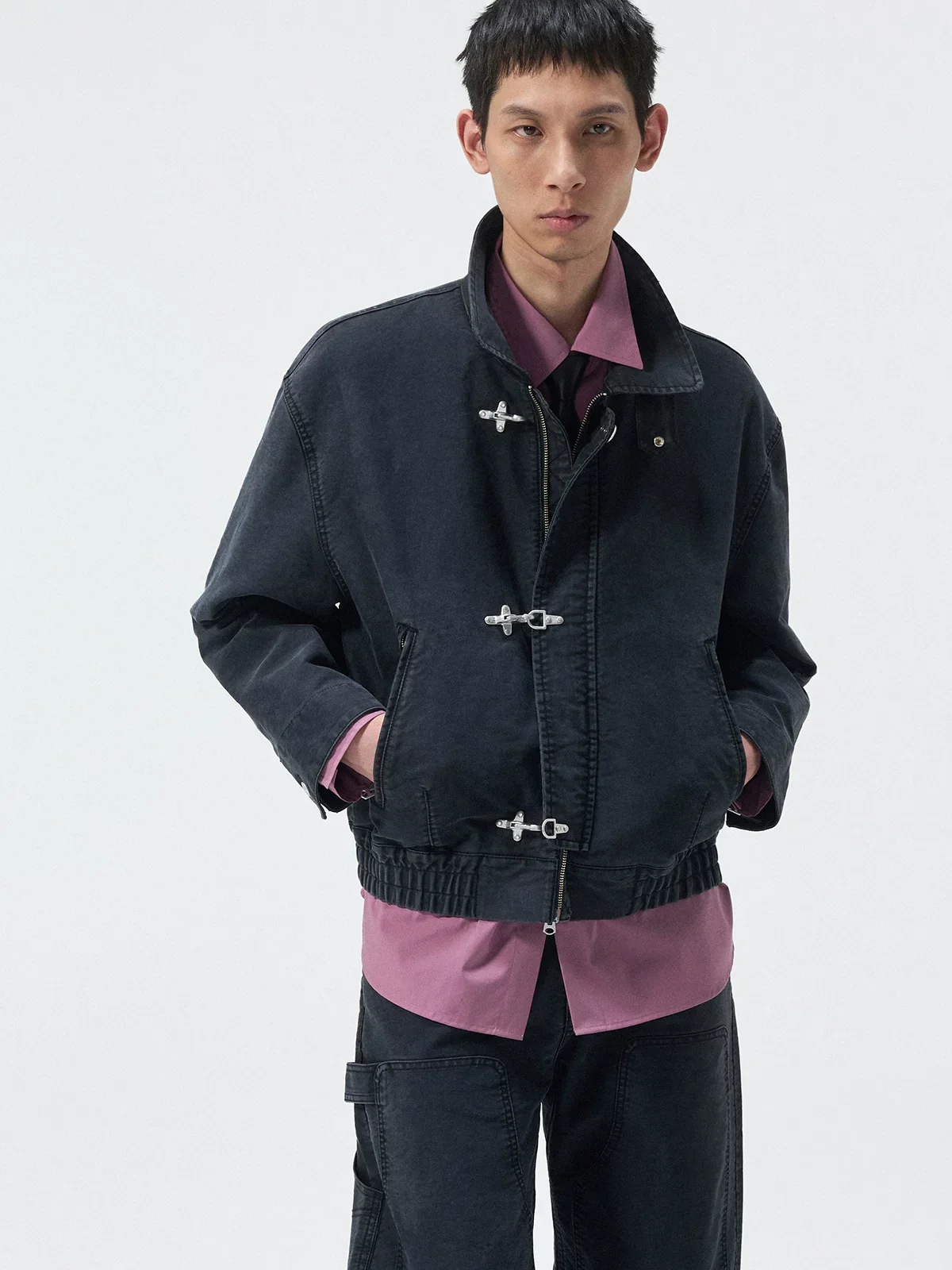 Hook Closure Work Jacket