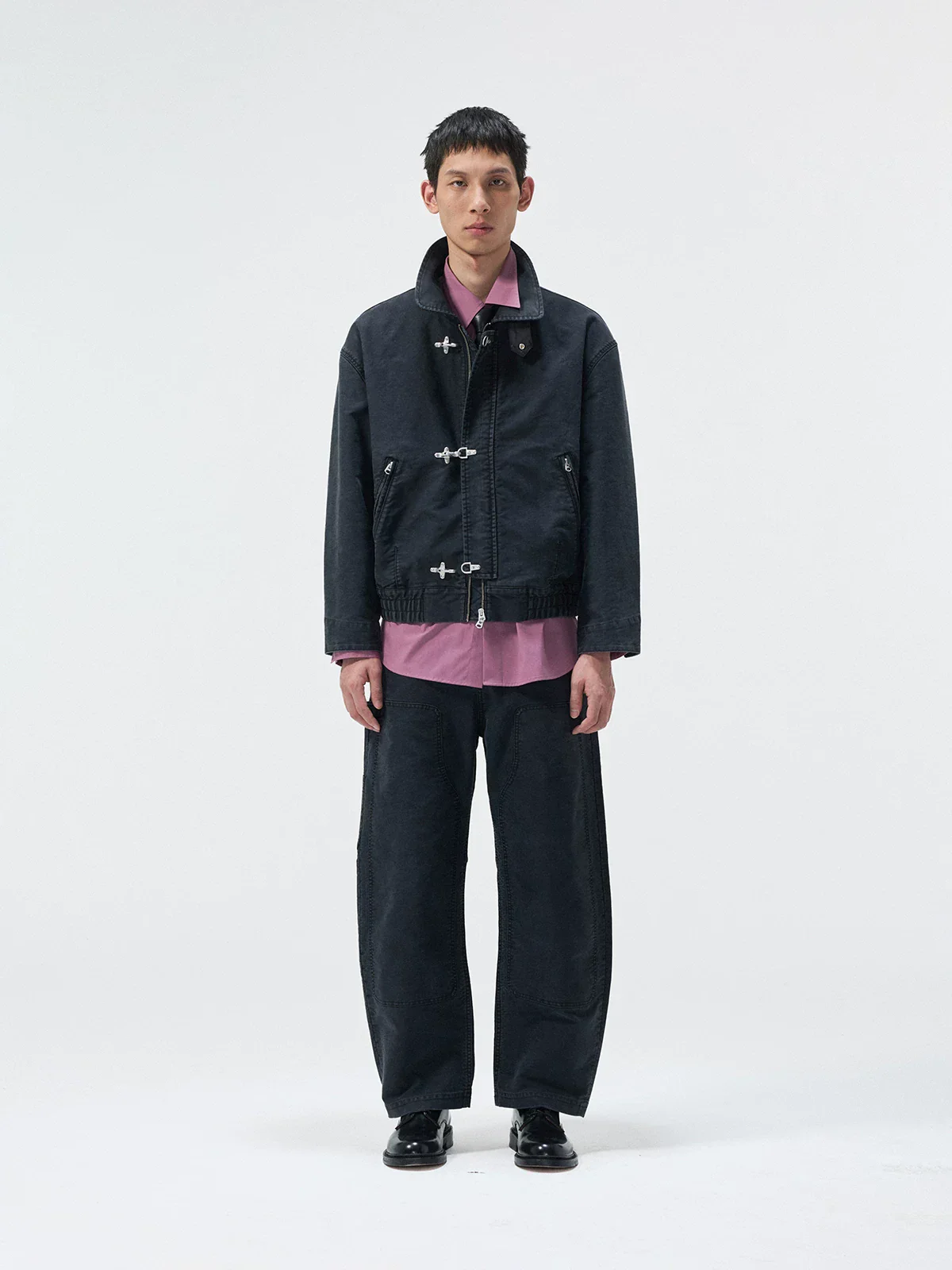 Hook Closure Work Jacket - Image 2
