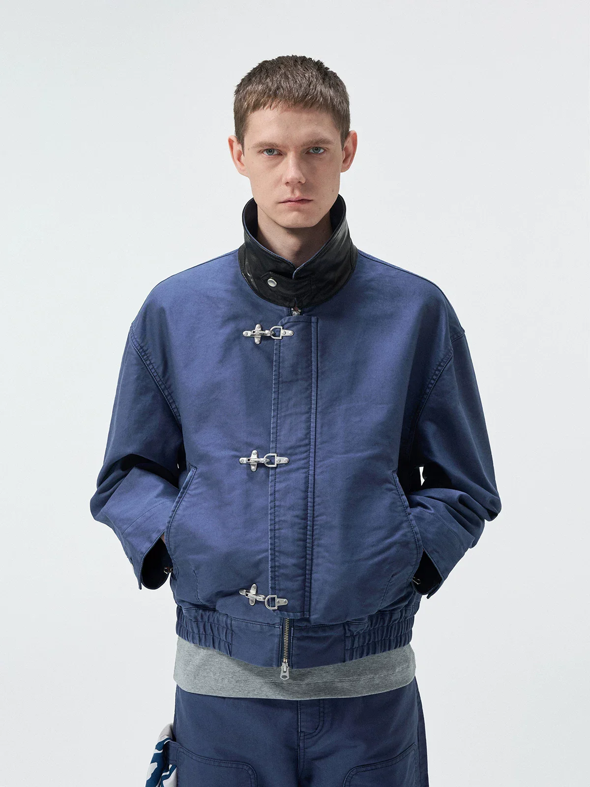 Hook Closure Work Jacket - Image 4